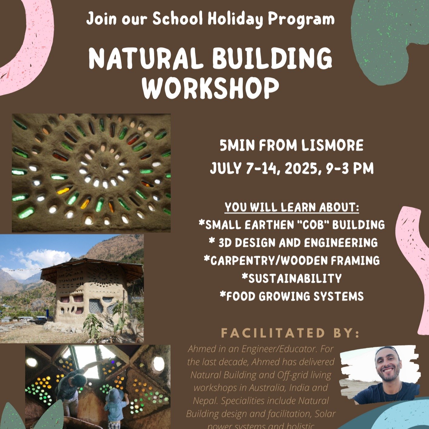 We are running our first School Holiday Program!!
Please check out www.foragefoundation.org for more details or book now at 
https://www.eventbrite.com.au/e/school-holiday-program-natural-building-workshop-tickets-1369836350399?aff=oddtdtcreator