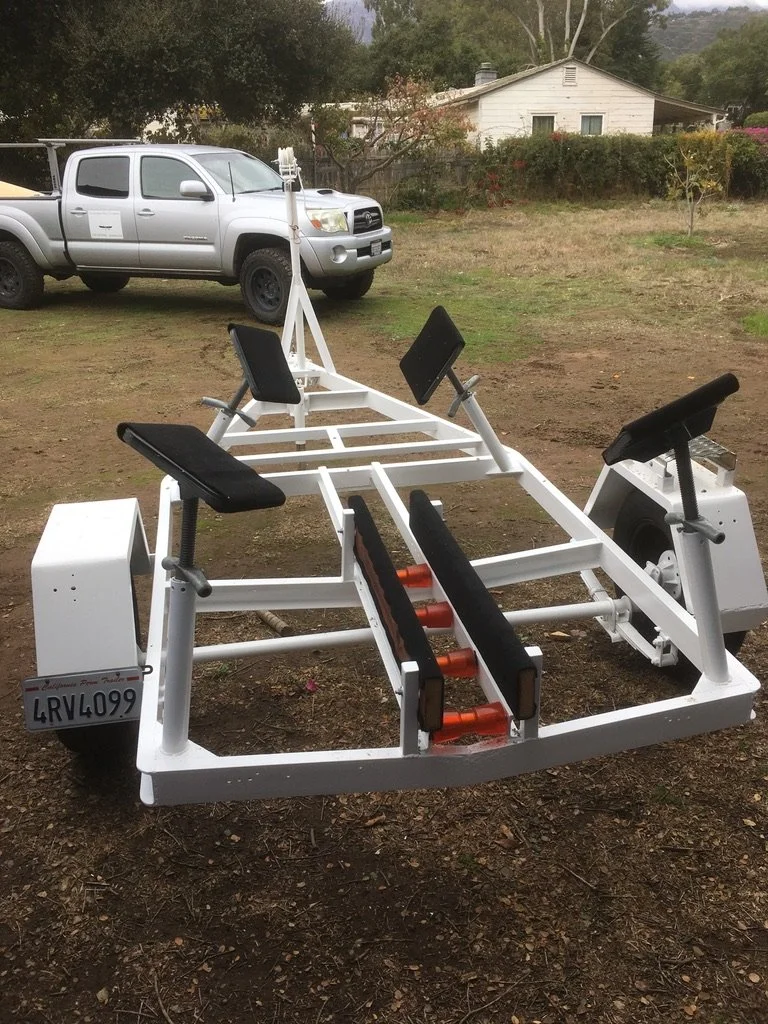 Santa Barbara trailer refit by Carpinteria Boat Works.