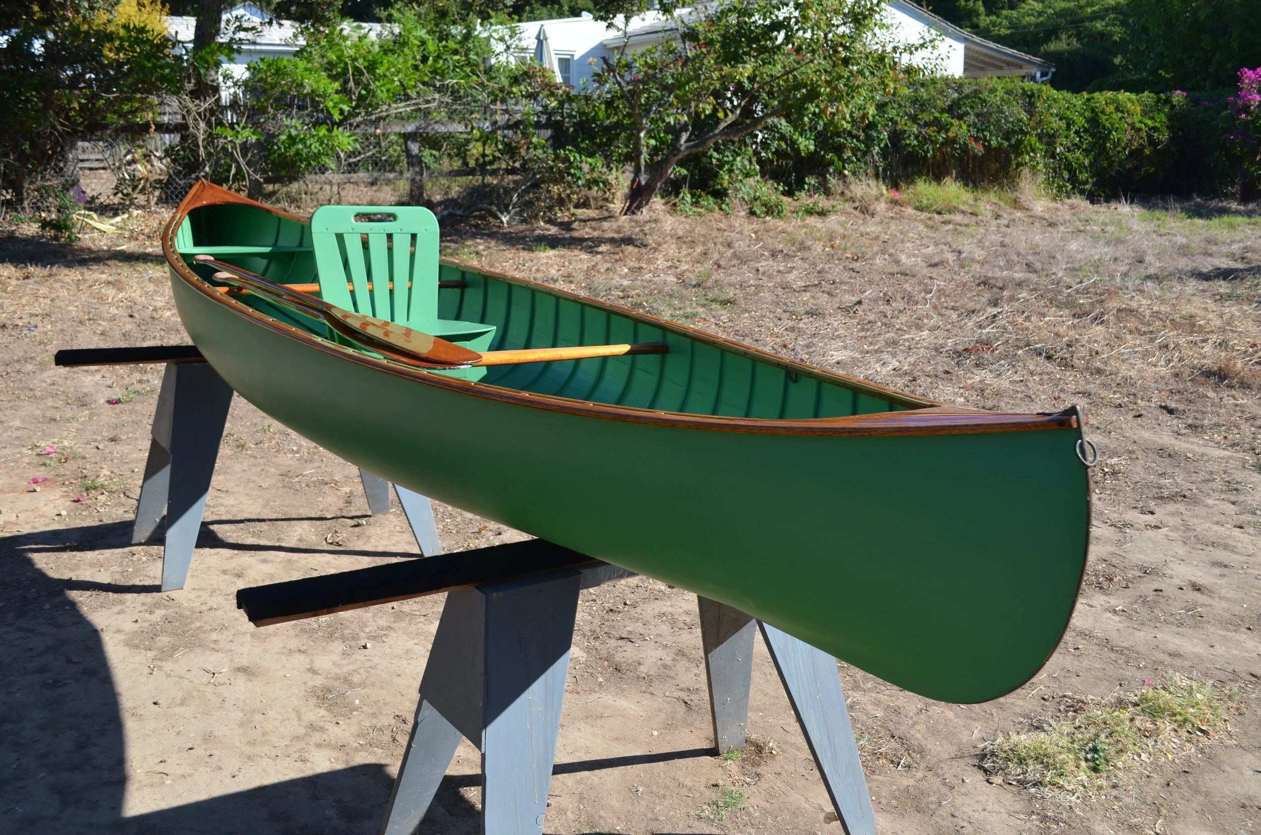 Sierra Nevada canoe restoration by Carpinteria Boat Works.
