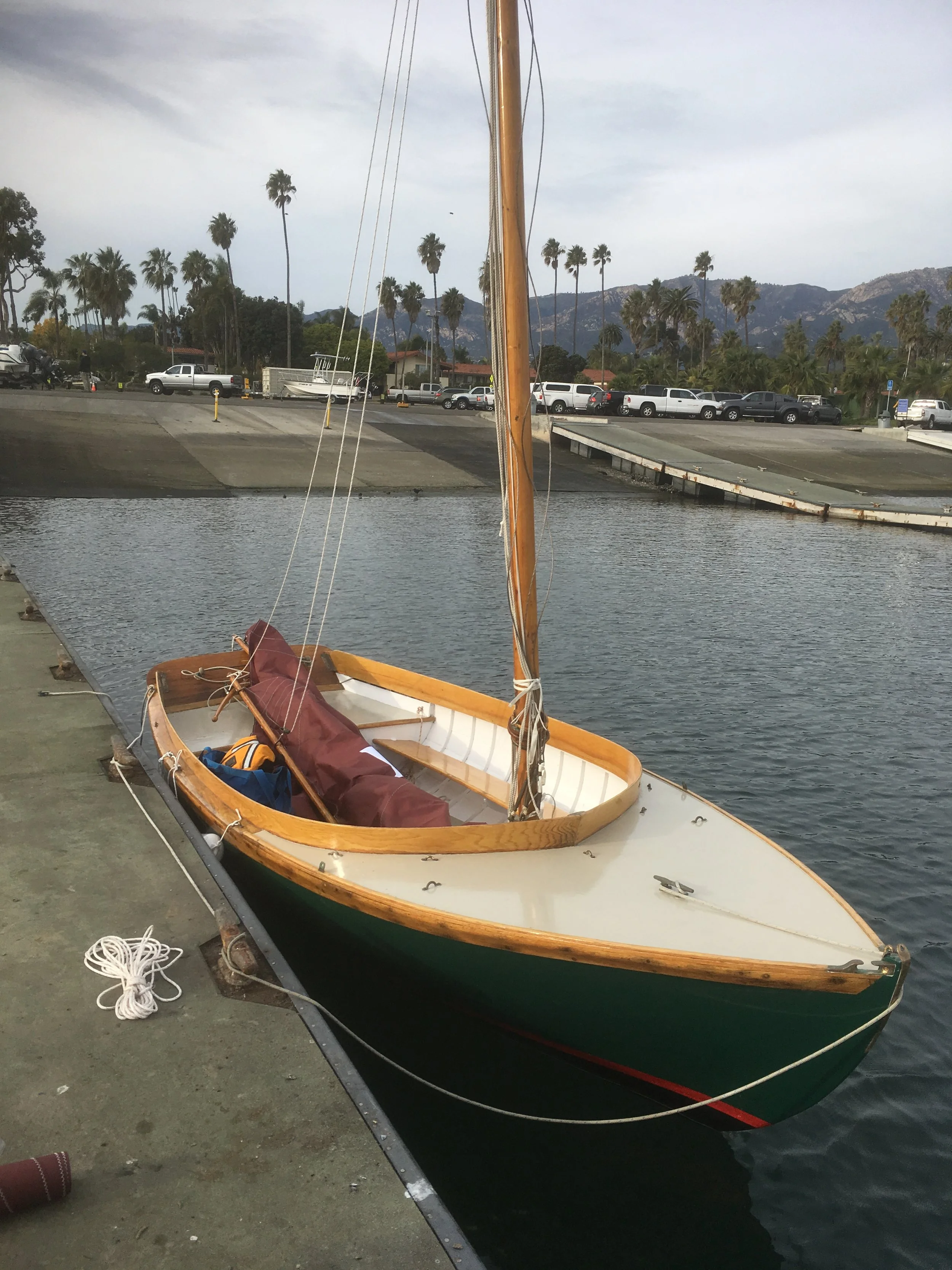 Herreshoff 12 1/2 restoration by Carpinteria Boat Works.