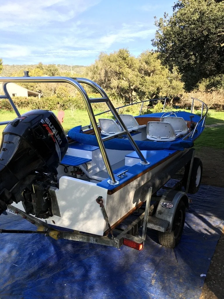 San Diego Jimmy Skiff restoration by Carpinteria Boat Works