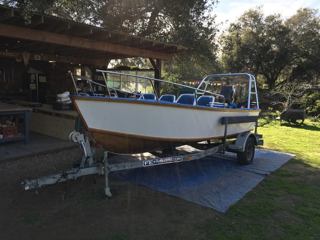 San Diego Jimmy Skiff restoration by Carpinteria Boat Works.