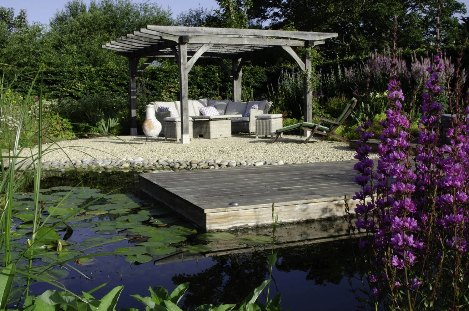 Barn conversion garden design