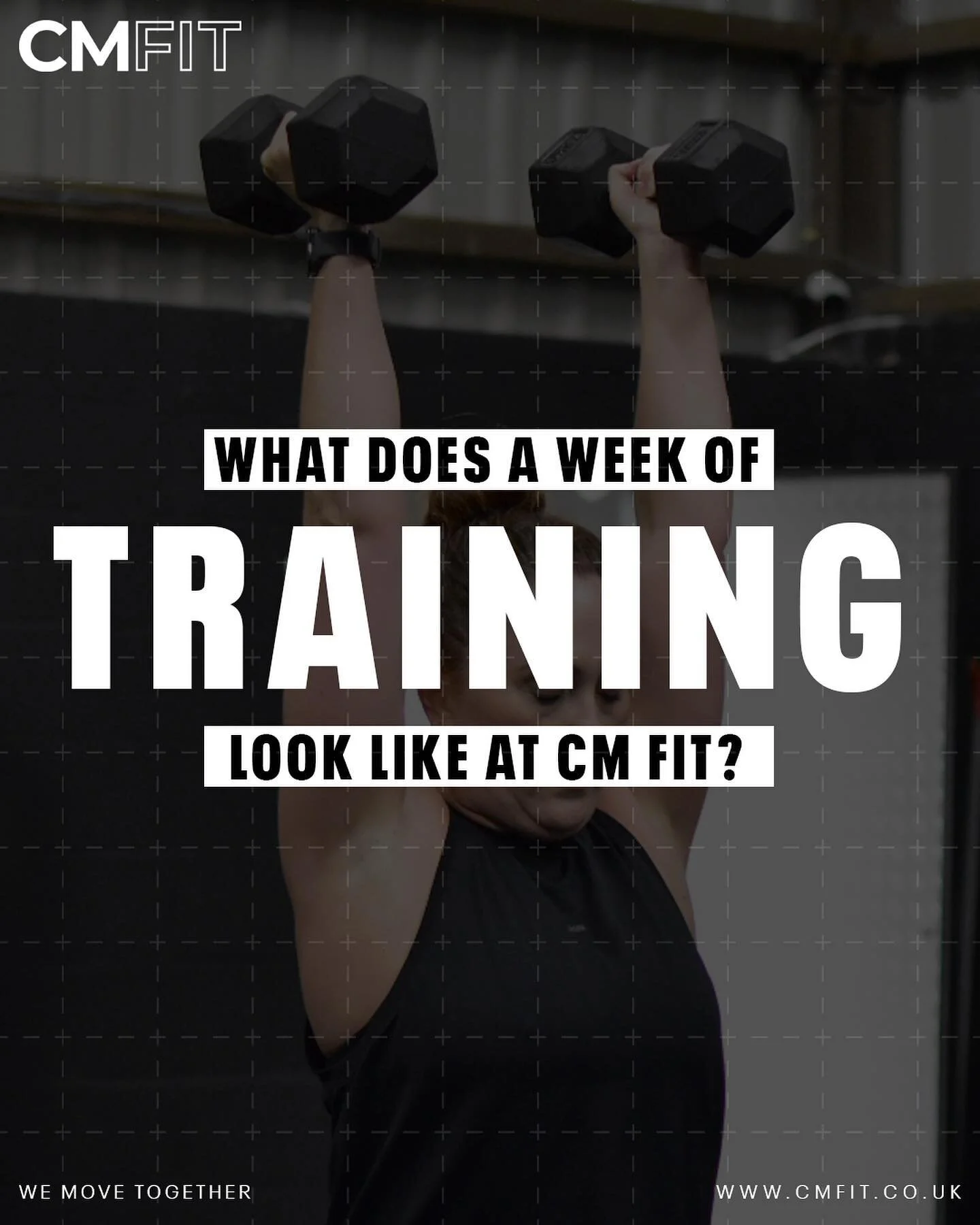 // A WEEK AT CM
Scroll across and take a look at what a week of sessions looks like at CM 📈
We take a lot of care with our program design.
We look at our community as a whole and design our sessions based off what’s going have the biggest b