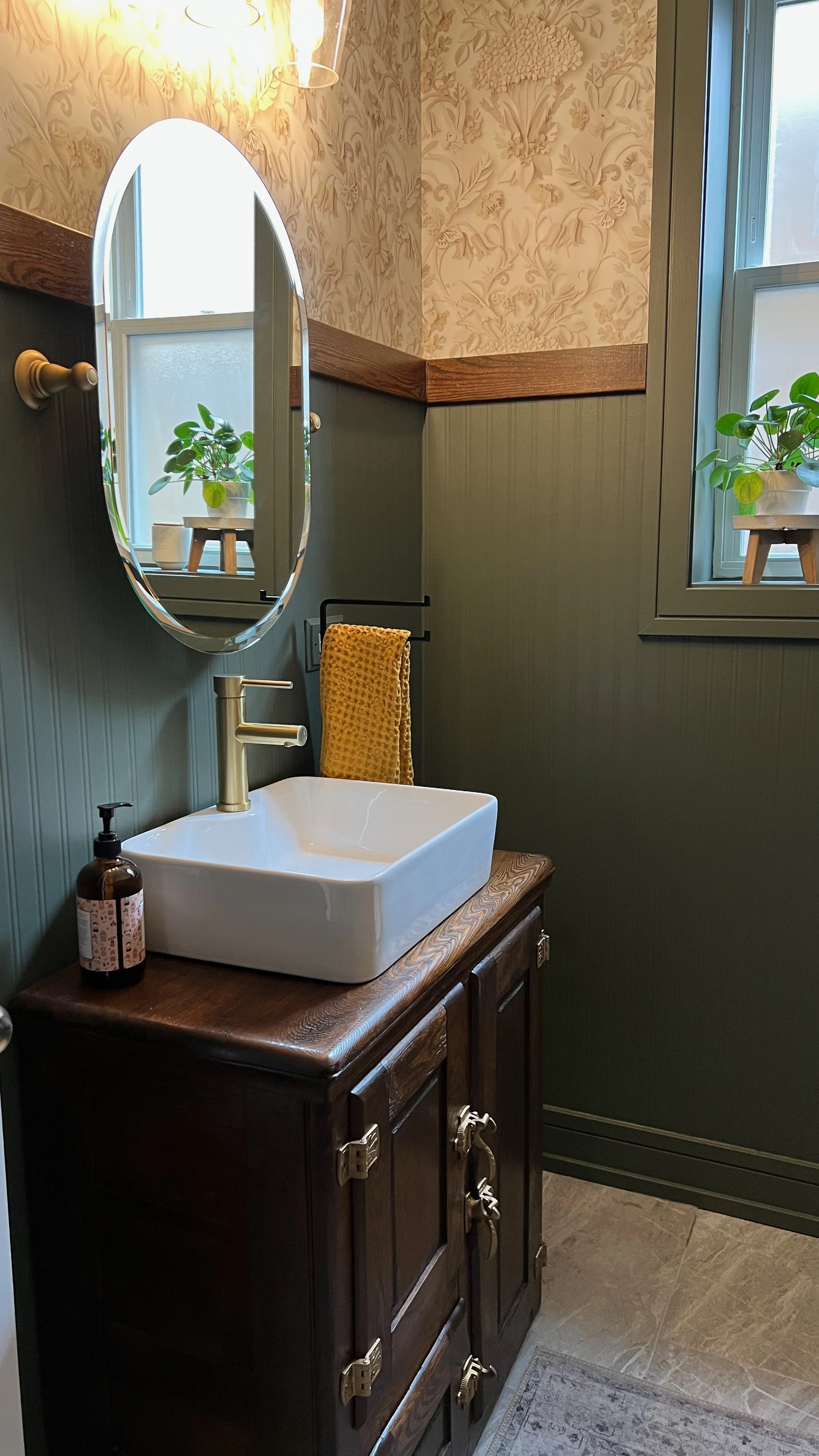 After: Vanity in completed room