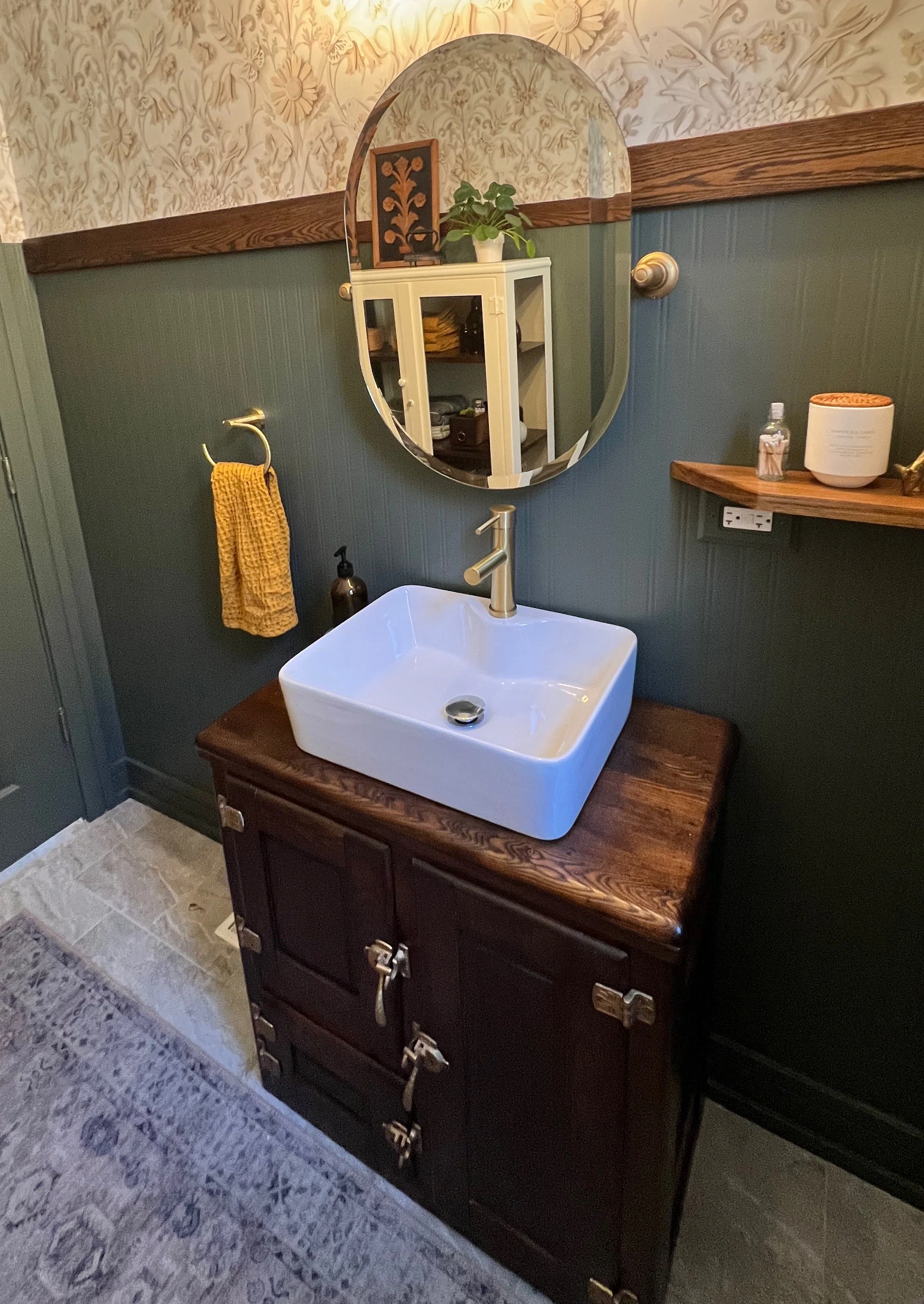 After: Vanity in completed room