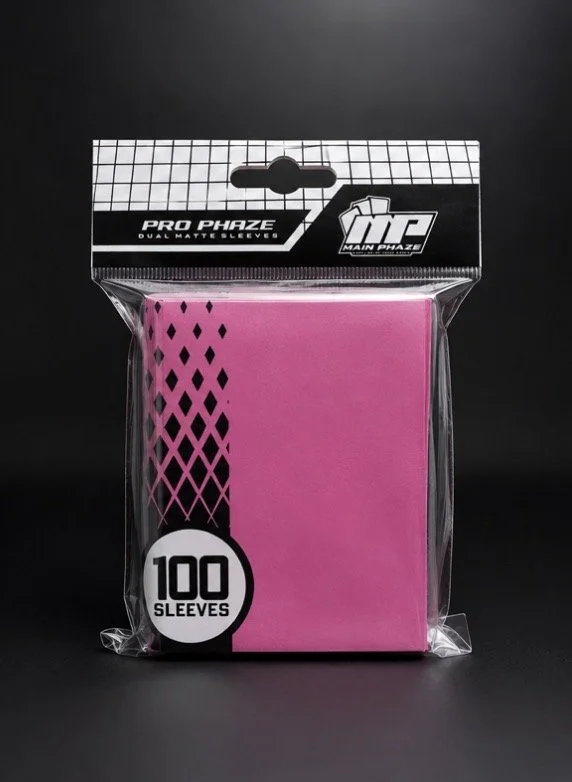 Pink Pro Phaze Dual Matte Sleeves - Standard Size
