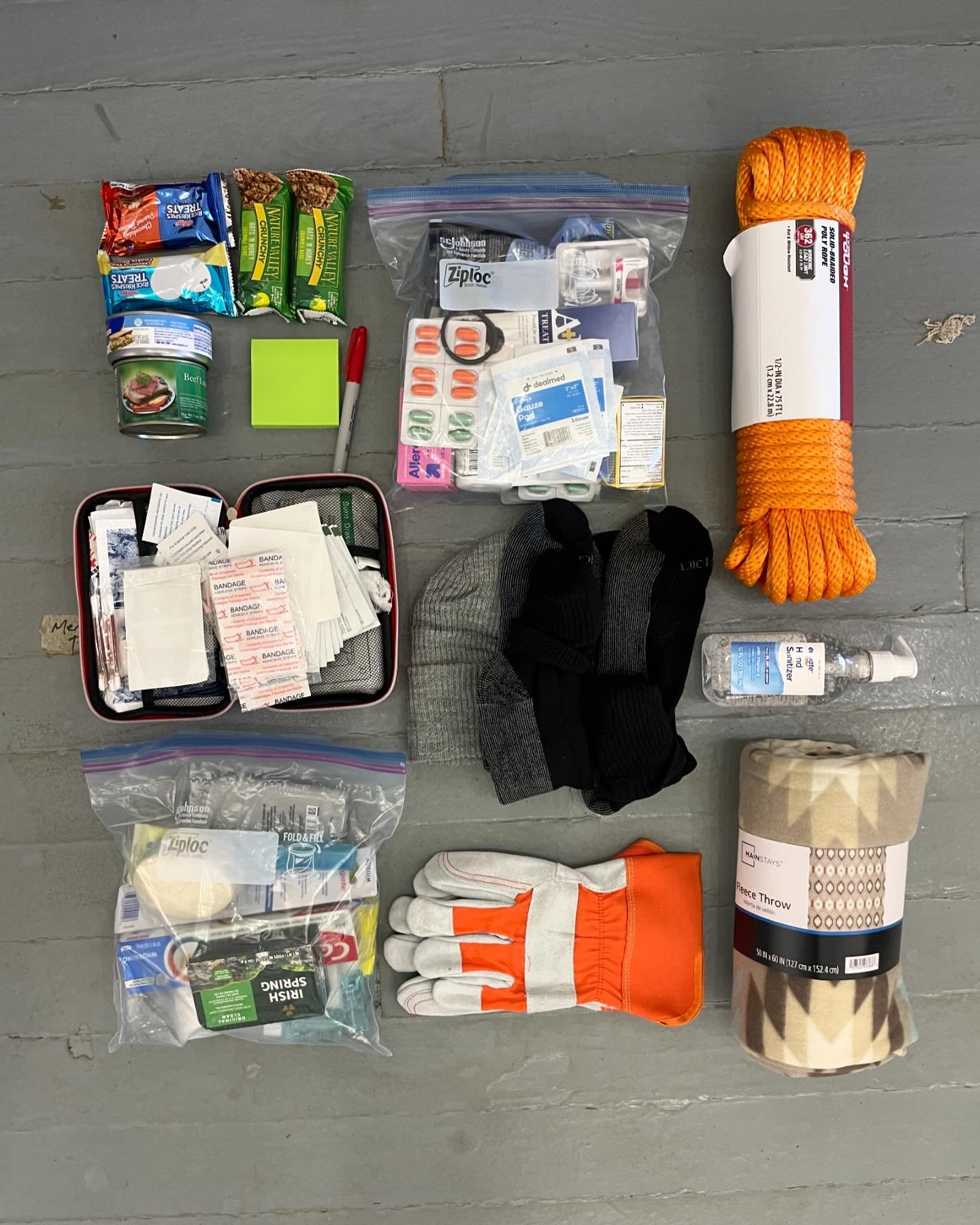Examples of some of the pre-packed go bags we&rsquo;re making. Different degrees of different needs. 

We are beginning to slow our take in of donated supplies:
Focusing on helping connect locations and help support drivers out. 

Updating the changi