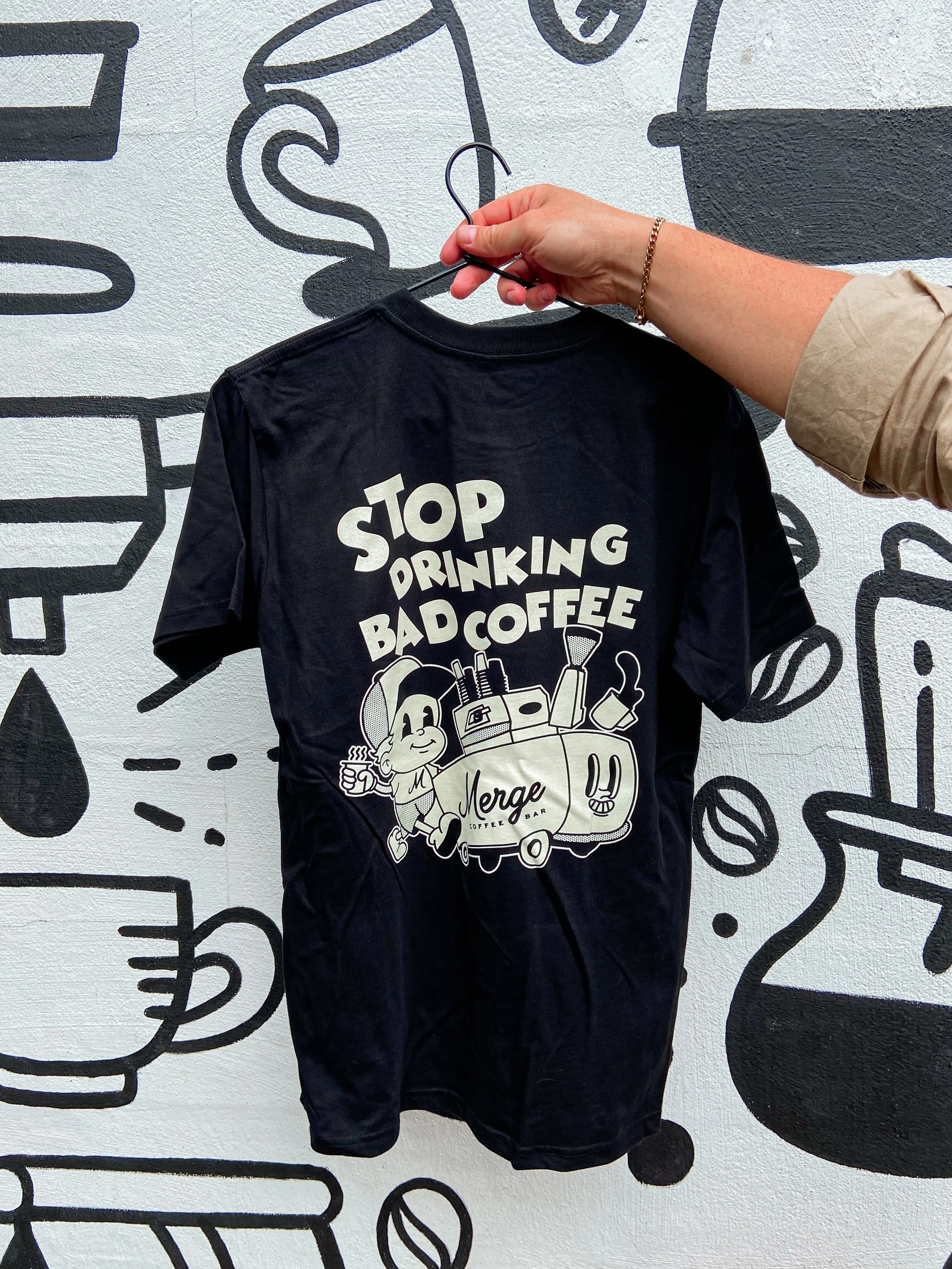 "Stop drinking bad coffee" T-Shirt