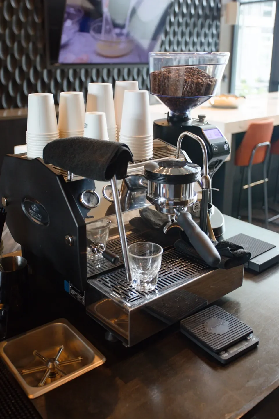 Pop-up espresso bar setup for a birthday party or anniversary — small-batch coffee catering in Nashville