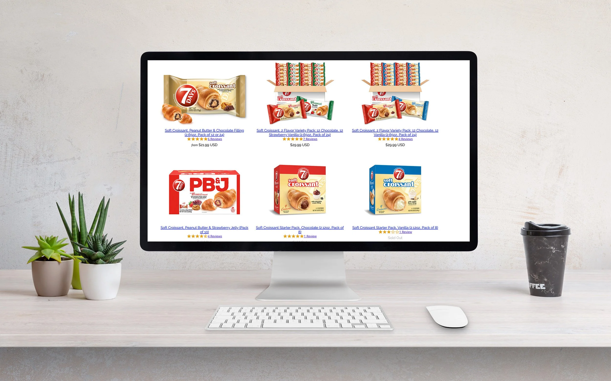 Soft Croissants original packaging