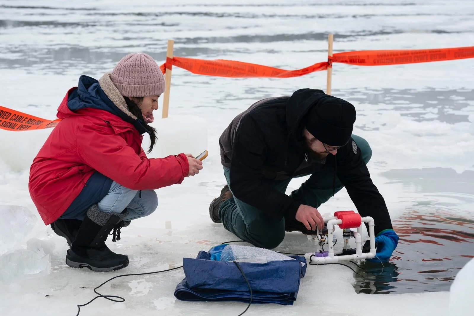Un premier modèle du robot sous-marin détecteur de moule zébrée