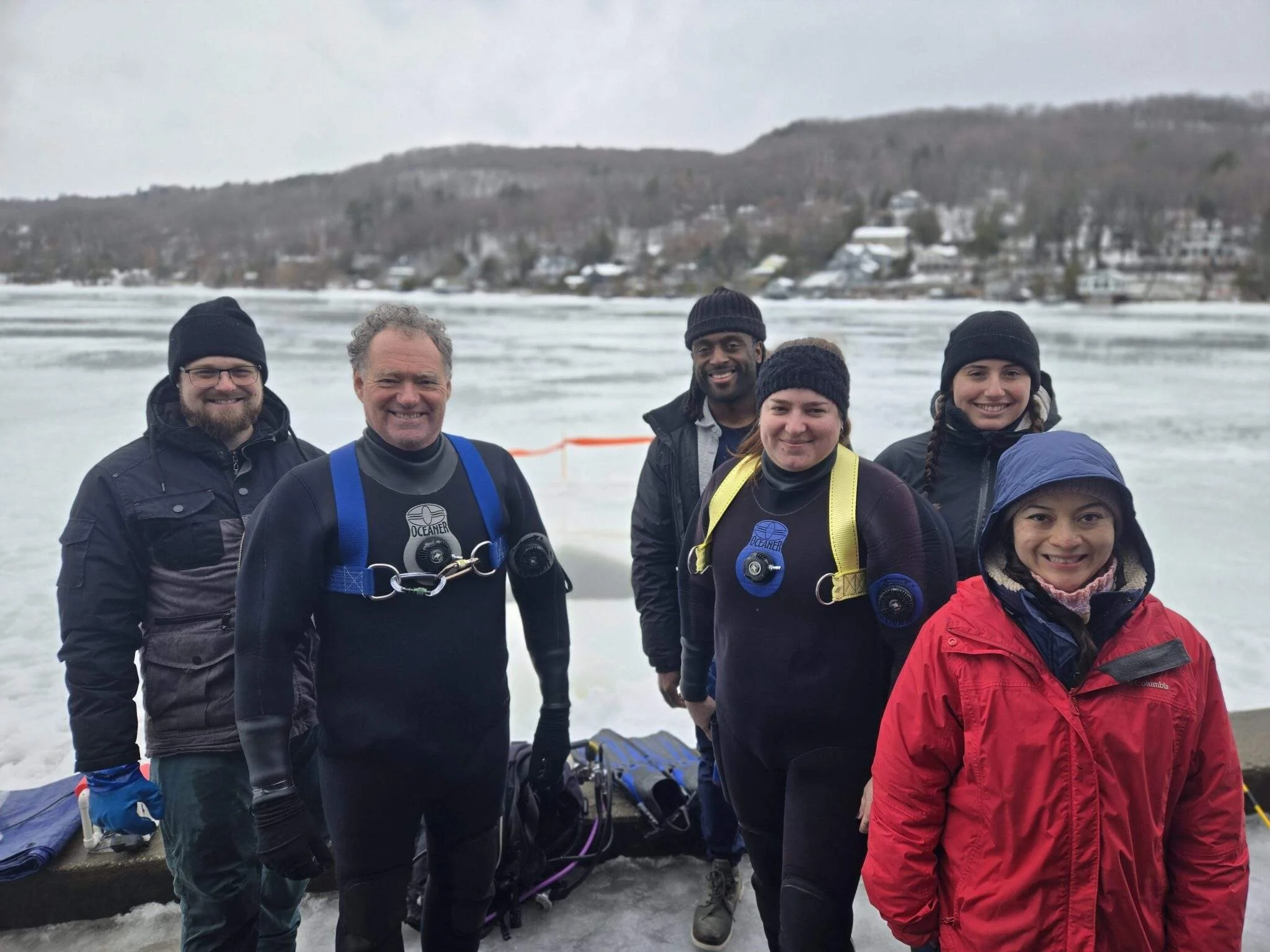 Robotic technology takes on zebra mussels in frozen Massawippi Lake