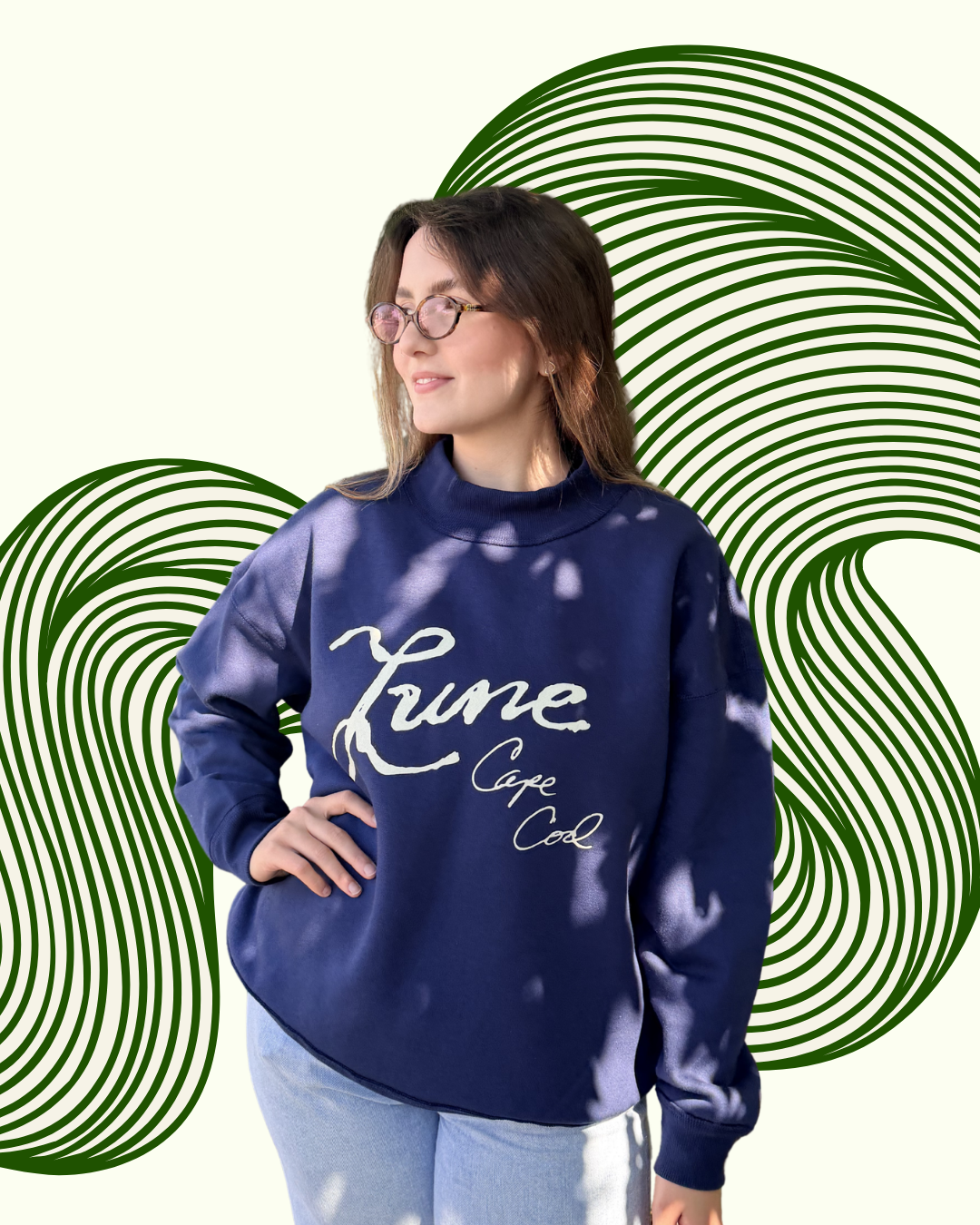 Navy MockNeck