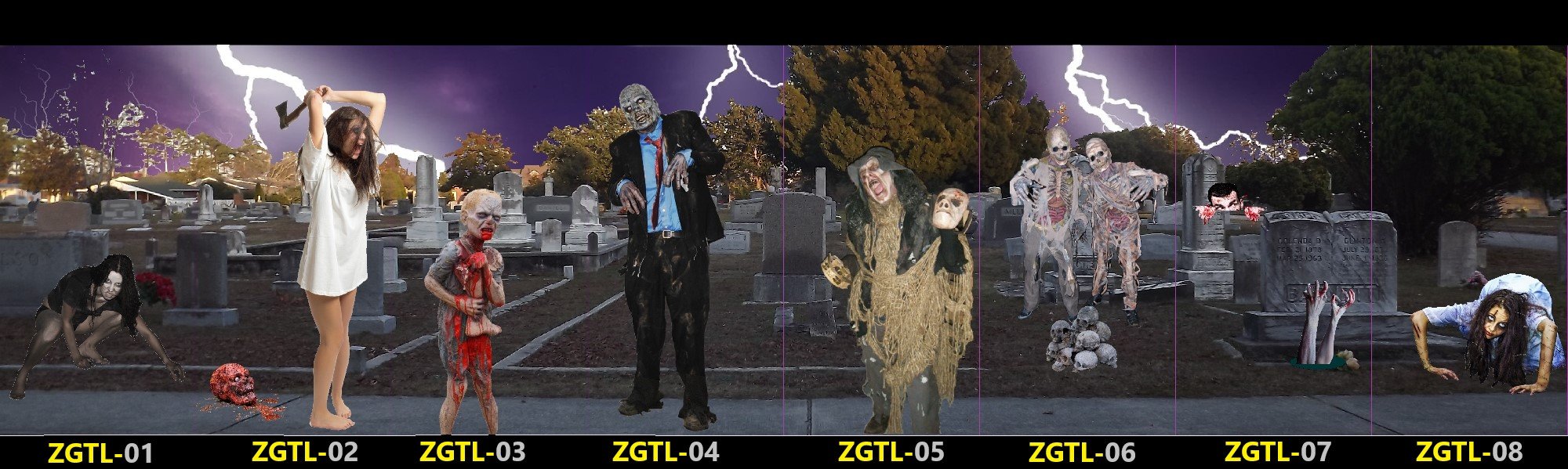 Zombie Graveyard Full Scene