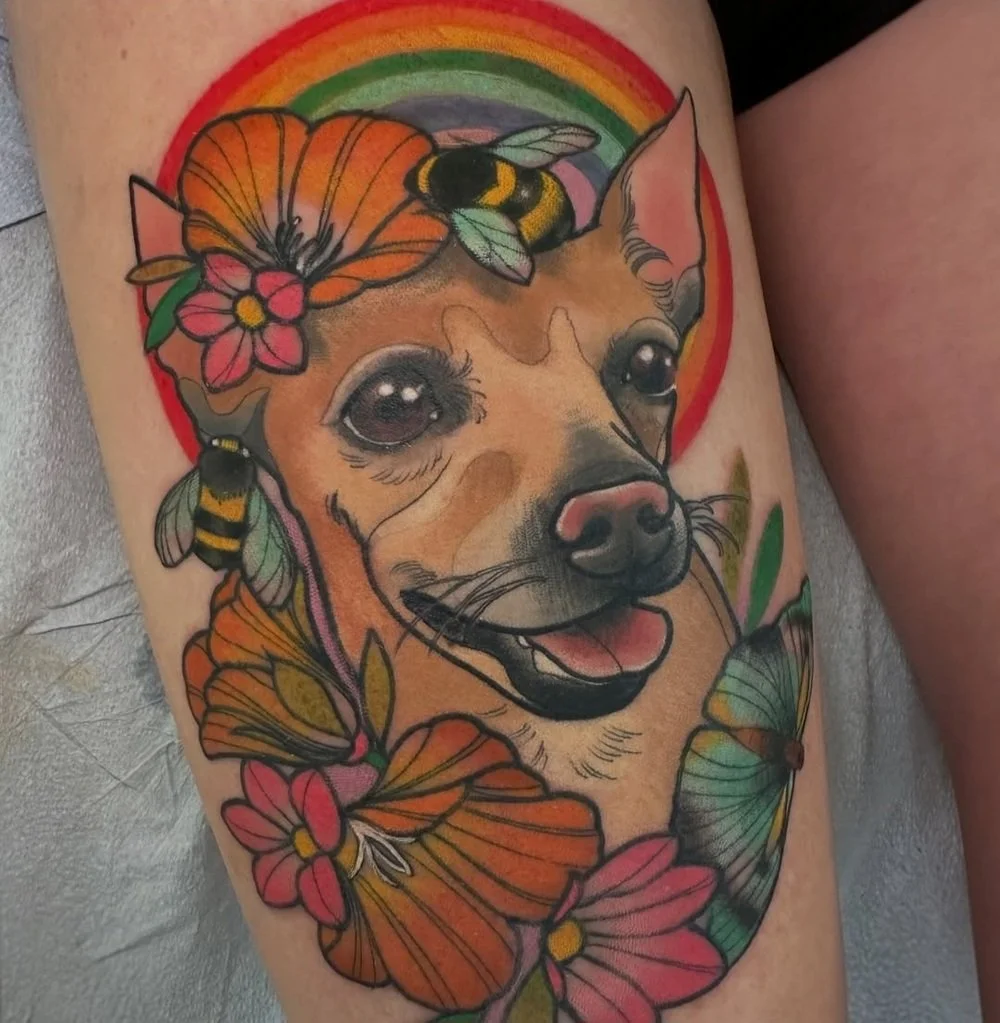 custom tattoo by monica painter