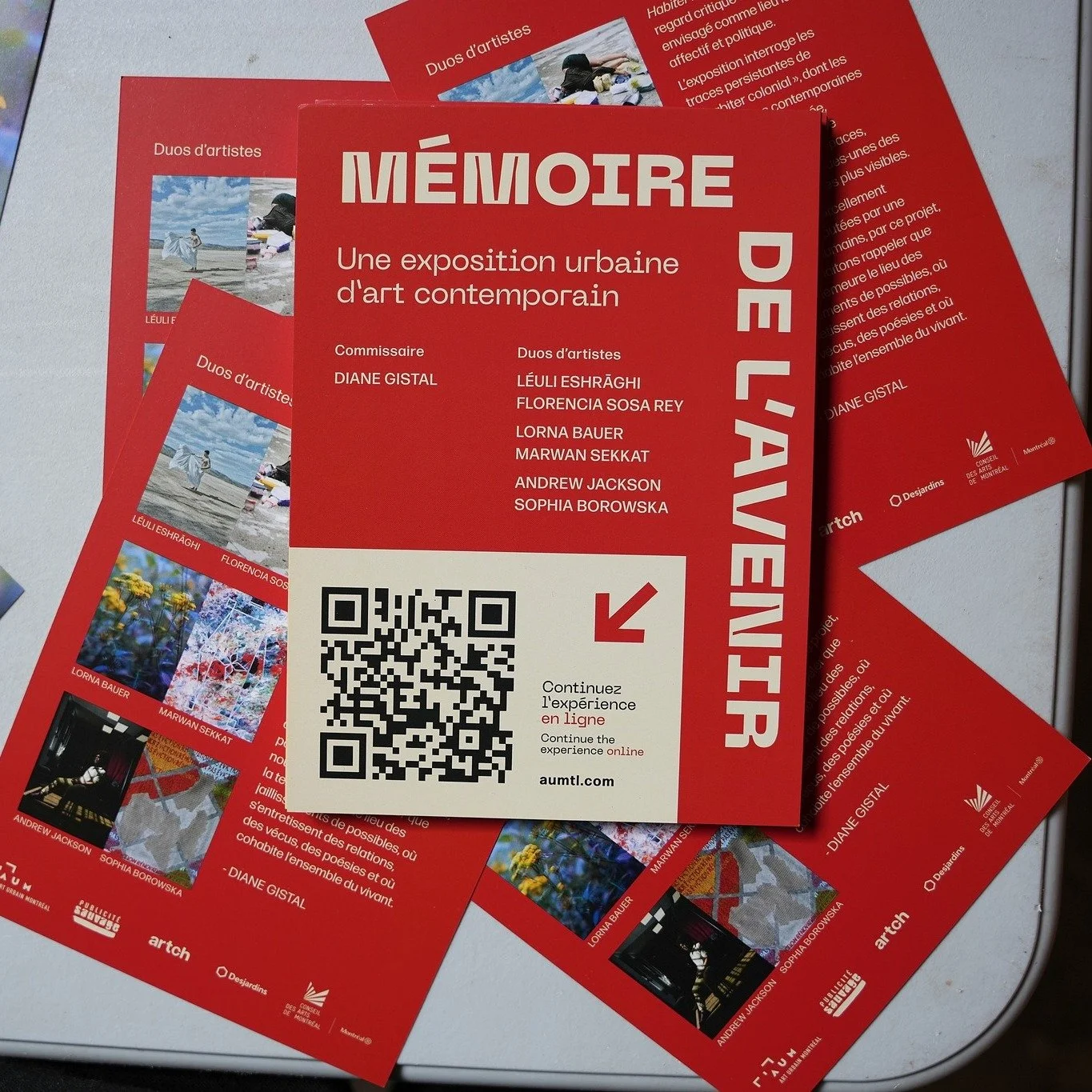 Find artists' cards in @publicitesauvage displays all over the city - as postcards or mini-works to keep for yourself or send to a loved one ✨

Find art
