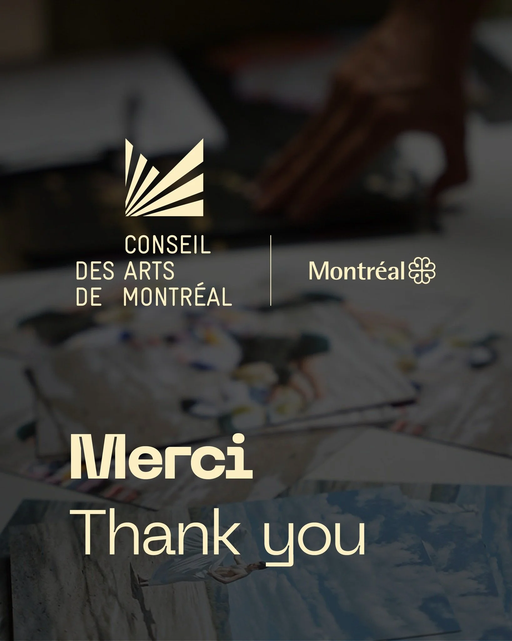 Un petit mot pour remercier le Conseil des arts de Montr&eacute;al @conseilartsmtl et la Caisse du Coeur-de-L&rsquo;Ile Desjardins @desjardinscoop de nous avoir soutenu&middot;es dans cette &eacute;dition de M&eacute;moire de l'avenir ✨ Merci de nous