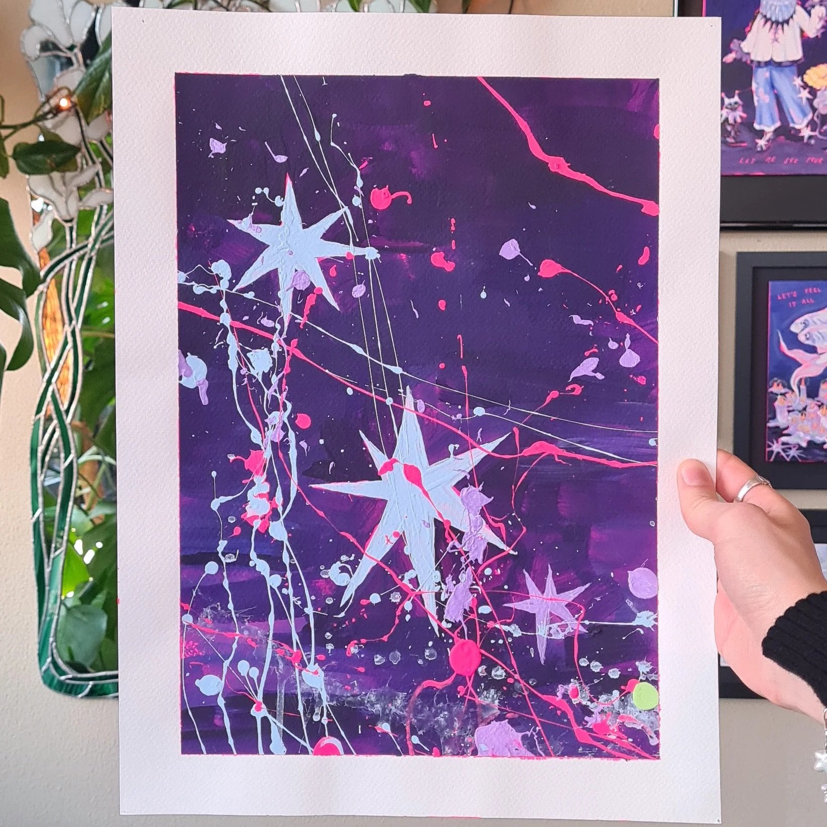 Originale Acrylmalerei 2, »If I was light«-Serie, Künstlerin Hannah Stollenwerk