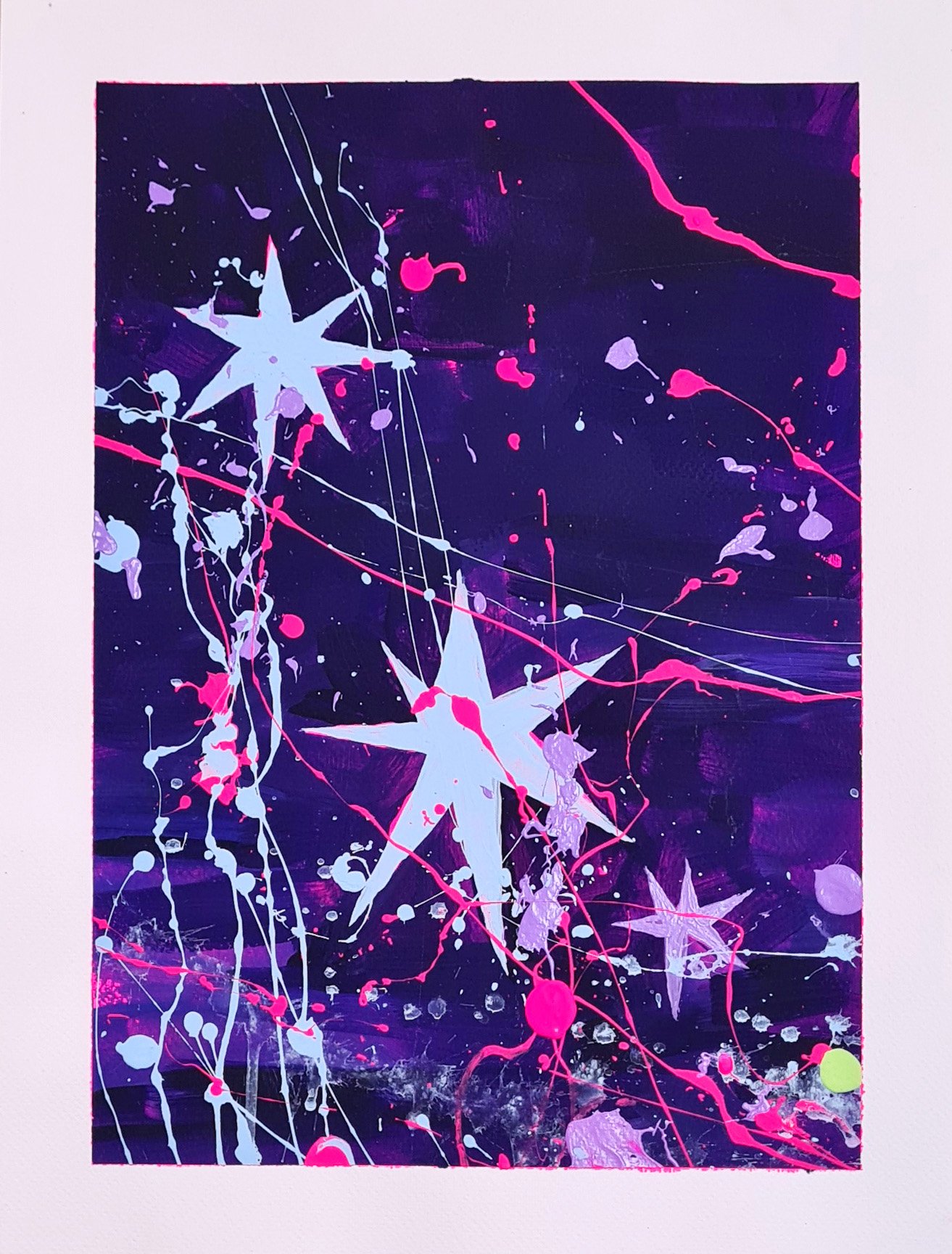 Originale Acrylmalerei 2, »If I was light«-Serie, Künstlerin Hannah Stollenwerk