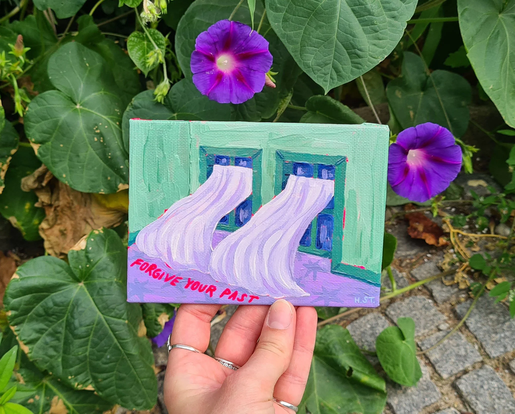 Forgive your Past – original Malerei auf Leinwand