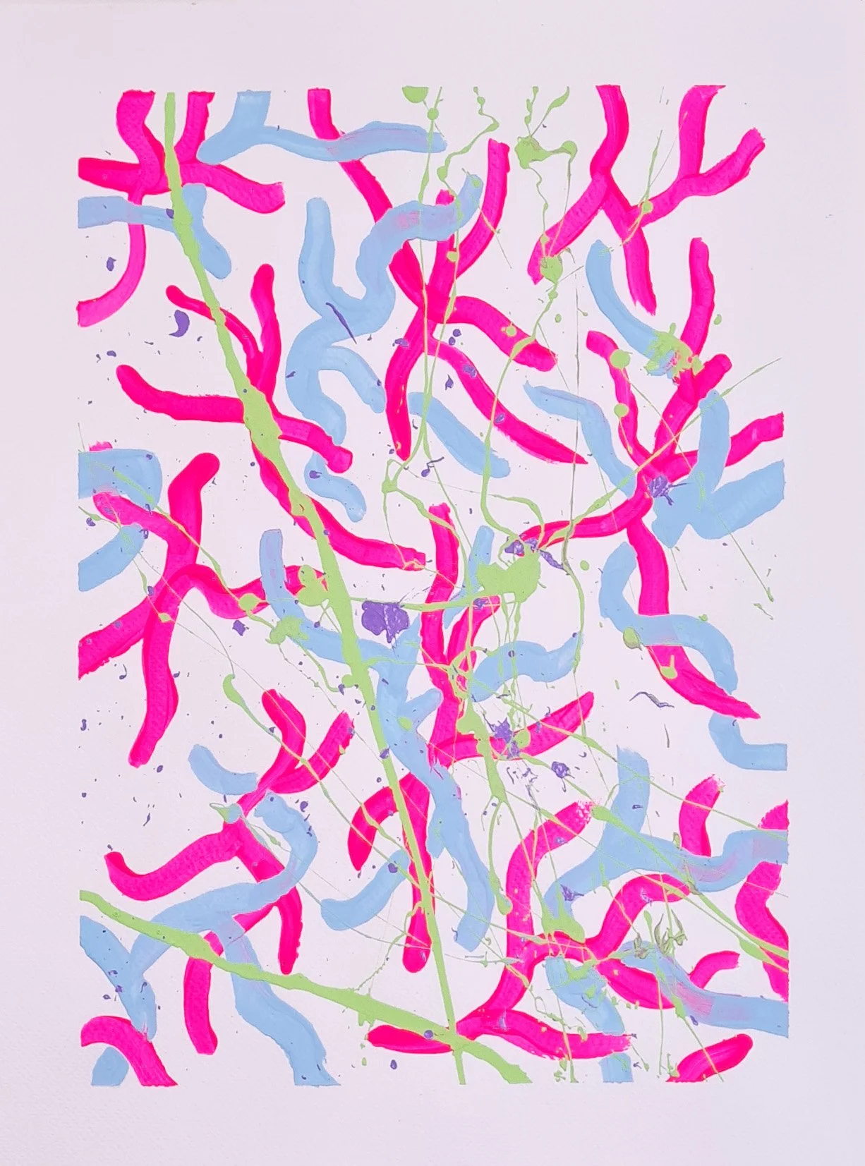 Originale Acrylmalerei 3, »If I was light«-Serie, Künstlerin Hannah Stollenwerk