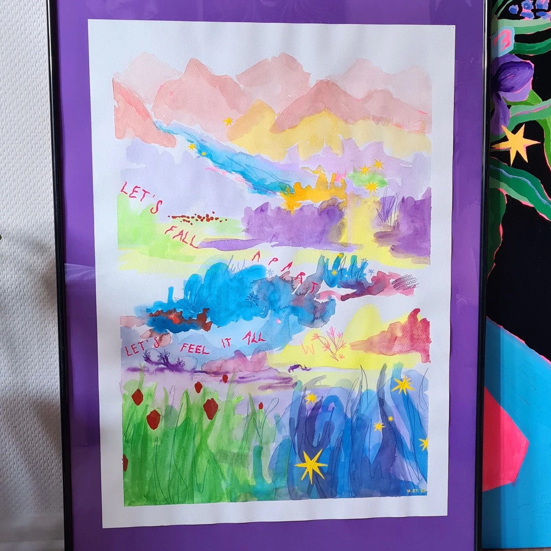 Let’s fall apart originale Landschaftsmalerei