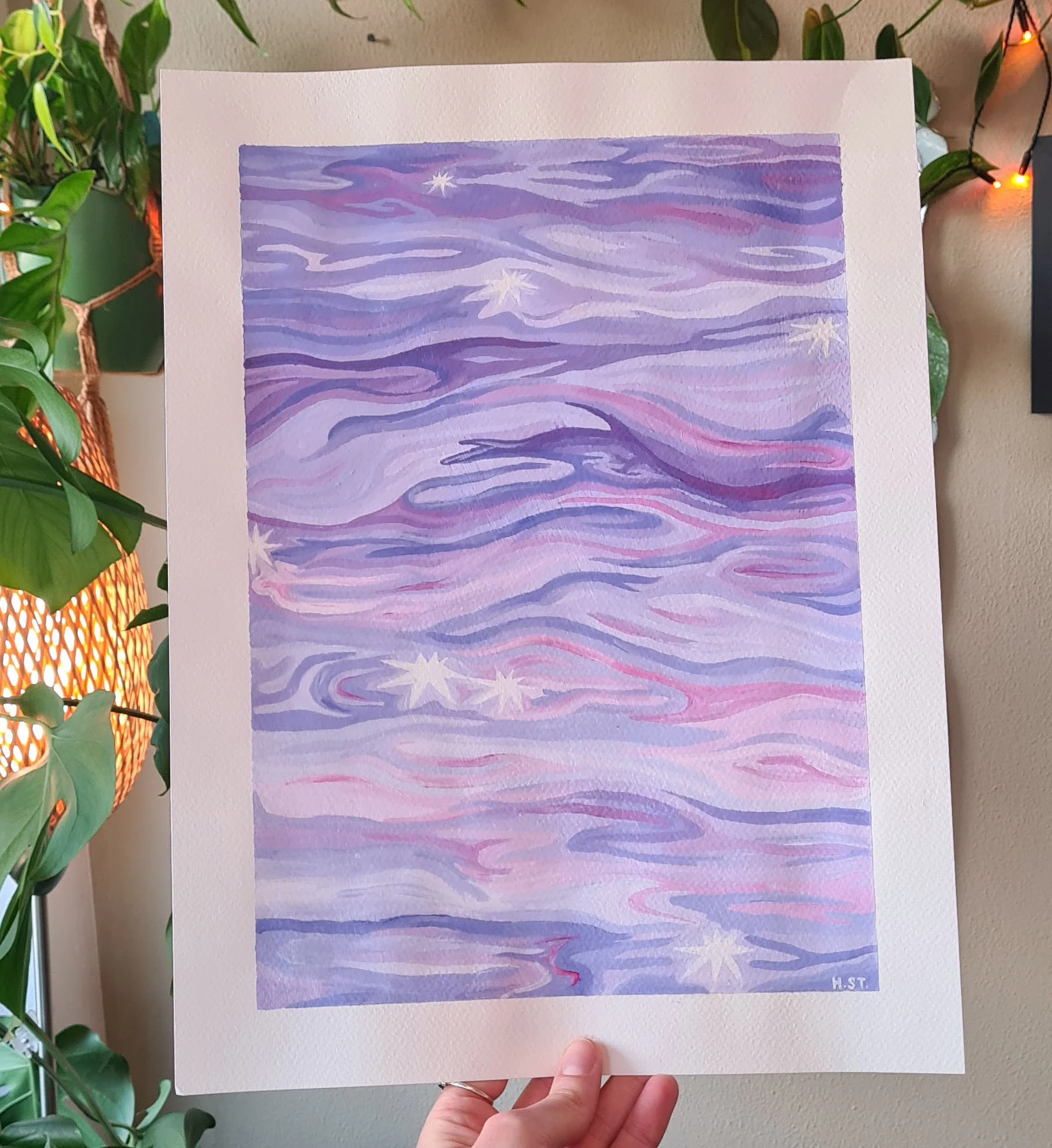 Originale Acrylmalerei – »If I was light«-Serie