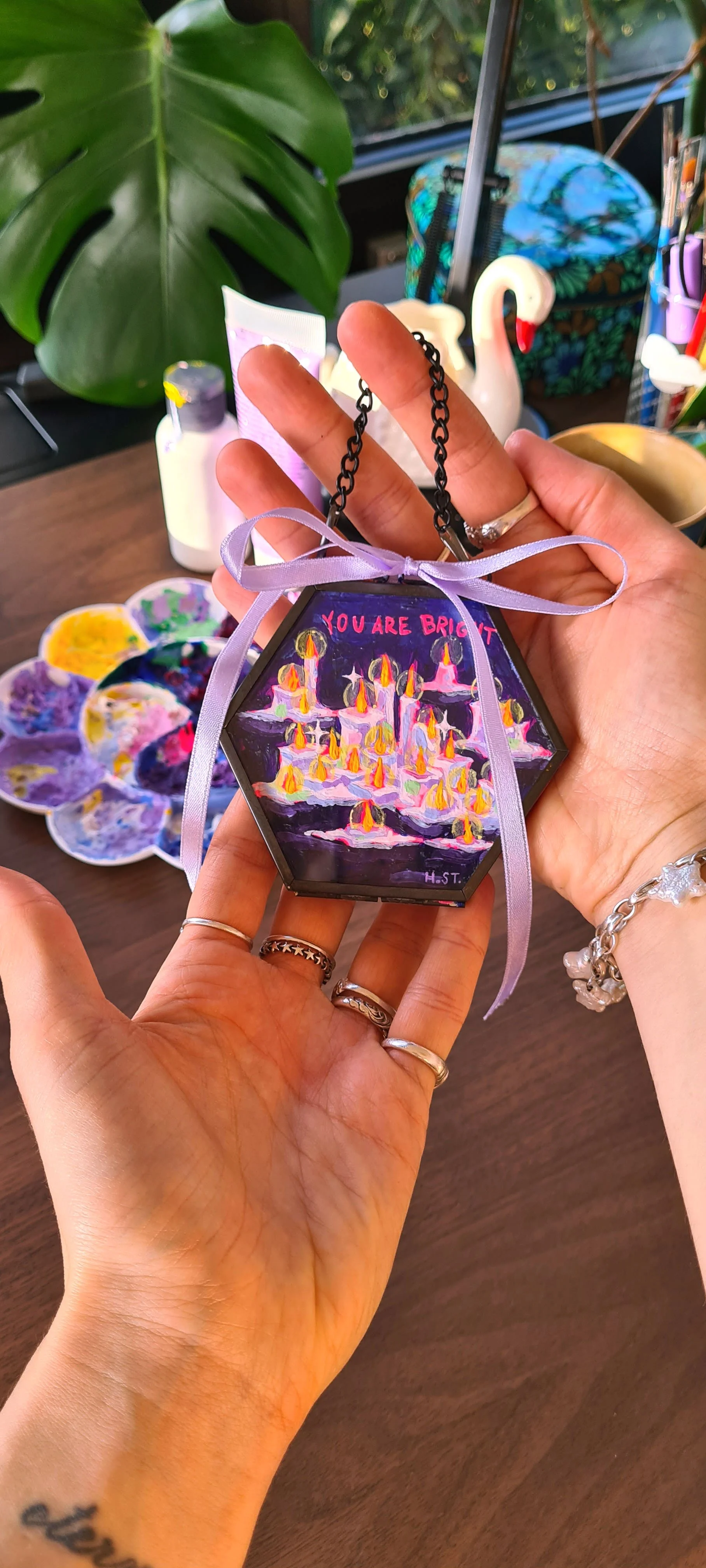 You are Bright Glass Locket – Original Malerei