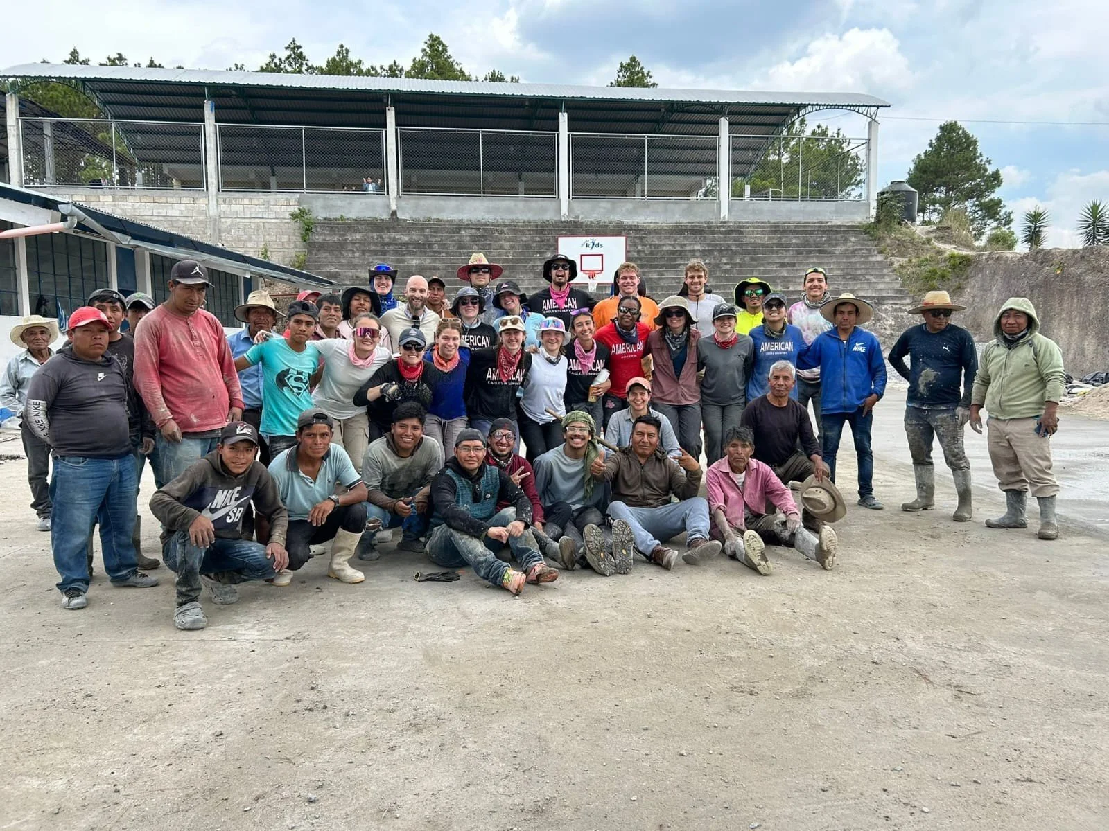 American University students visit the community of Chuasiguan, Guatemala