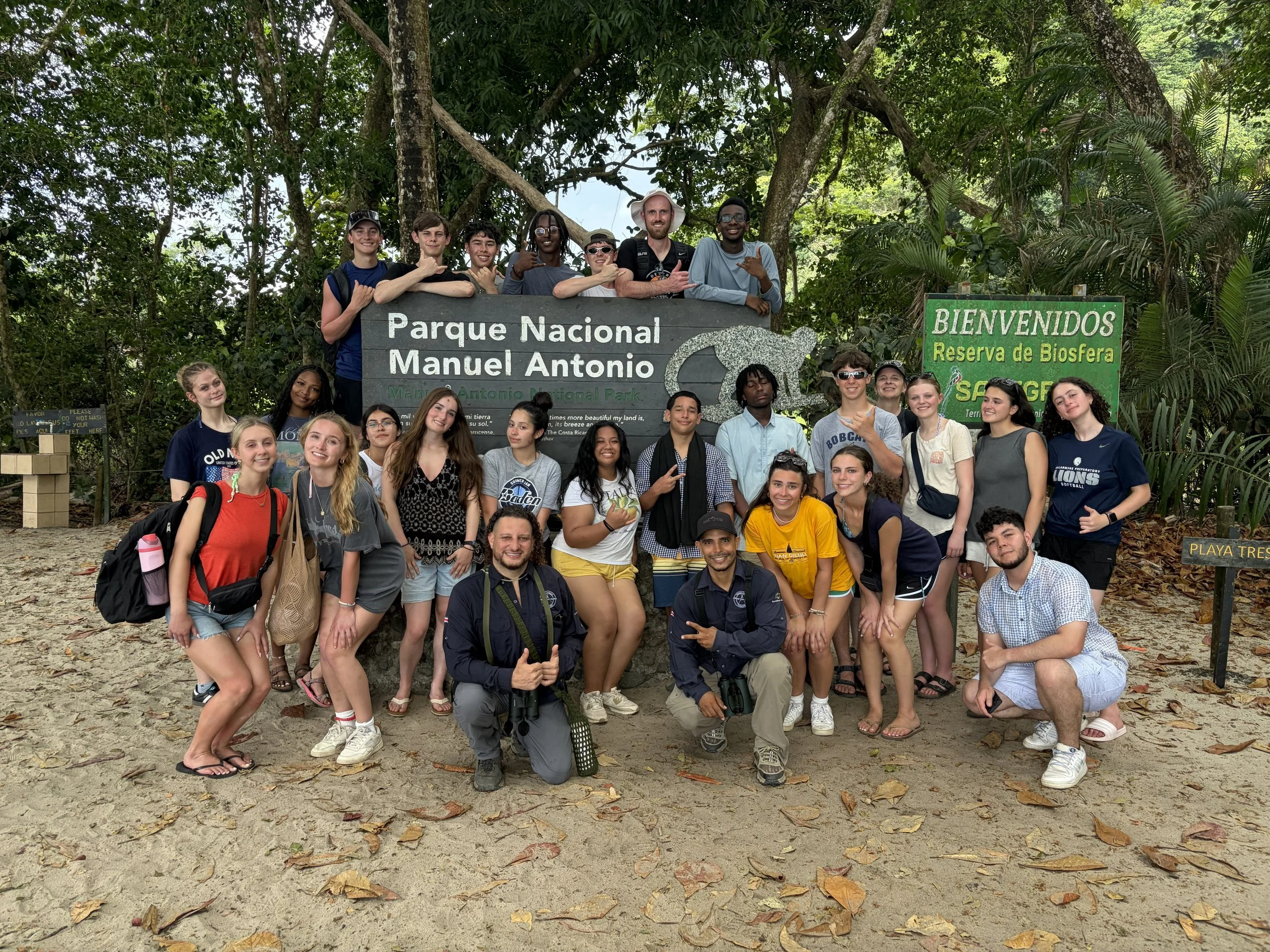 The community of Copa Buena, Costa Rica, welcome energetic student volunteers from Bellarmine Preparatory High School