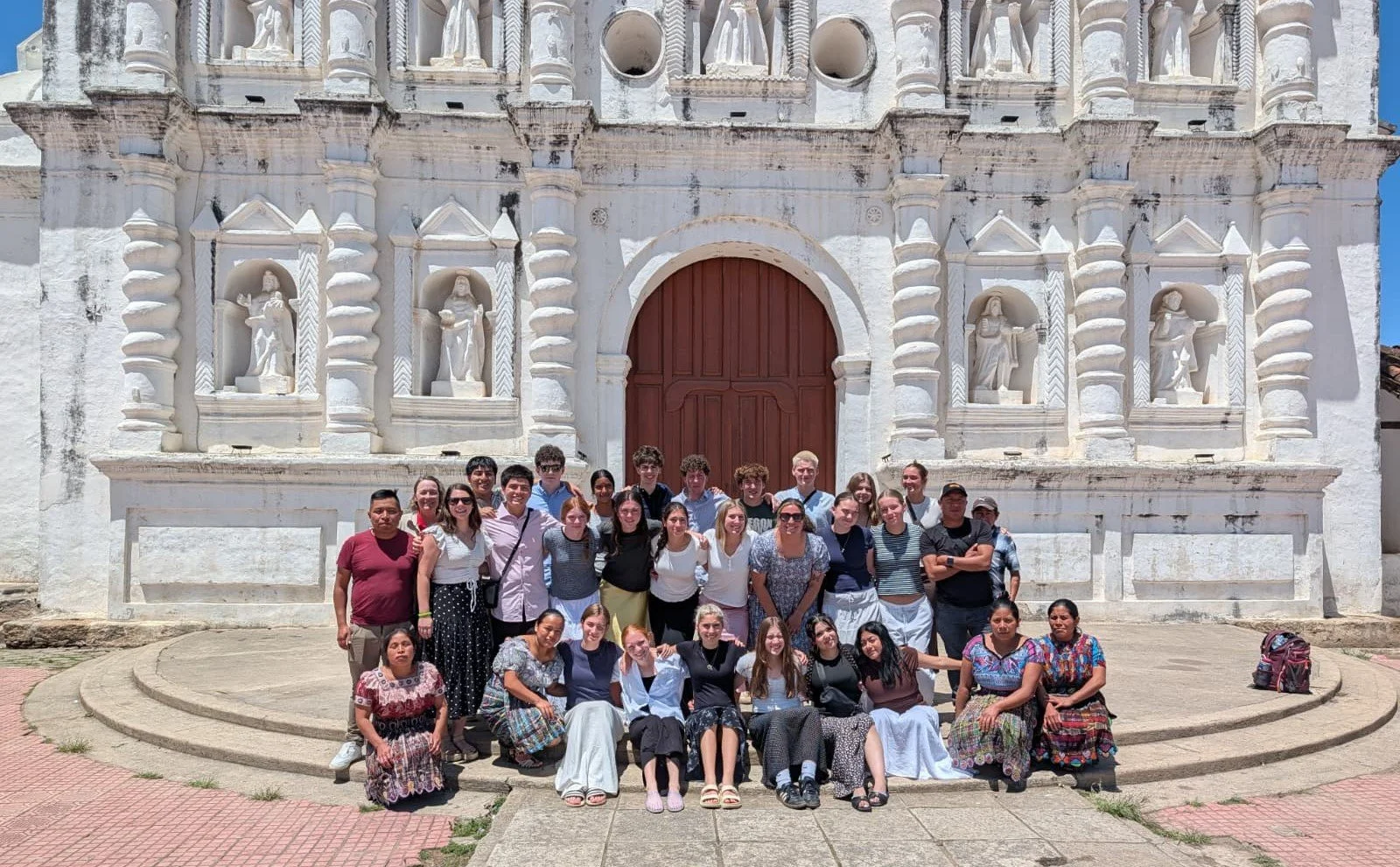 Students from Jesuit High School in Portland, Oregon, visit the community of Paxotaja, Guatemala