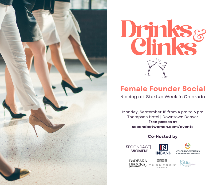 Drinks & Clinks Female Founder Social | CO Startup Week Unofficial Party