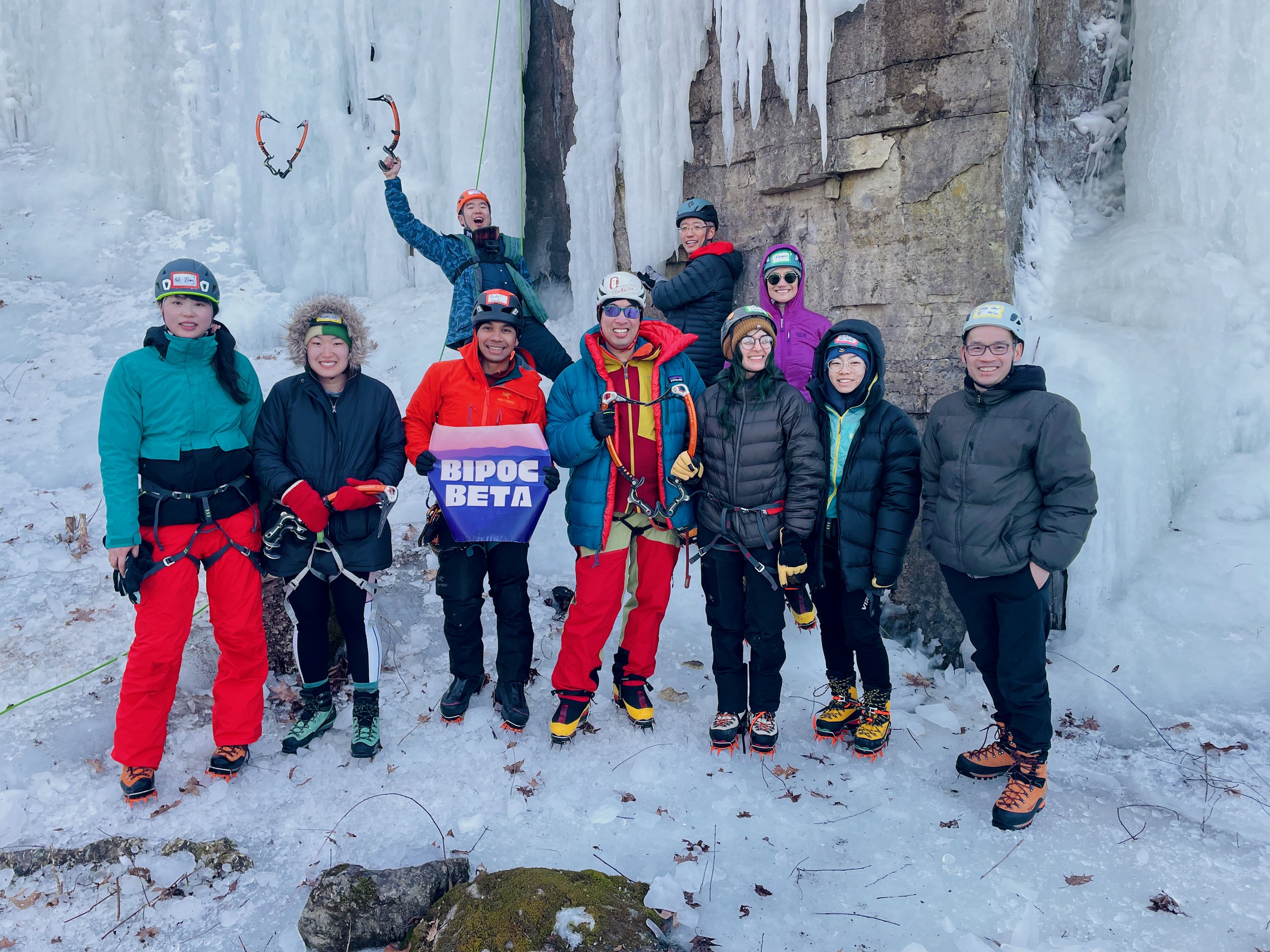 Saturday 9am-3pm  BIPOC Introduction to Ice Climbing with BIPOC Beta