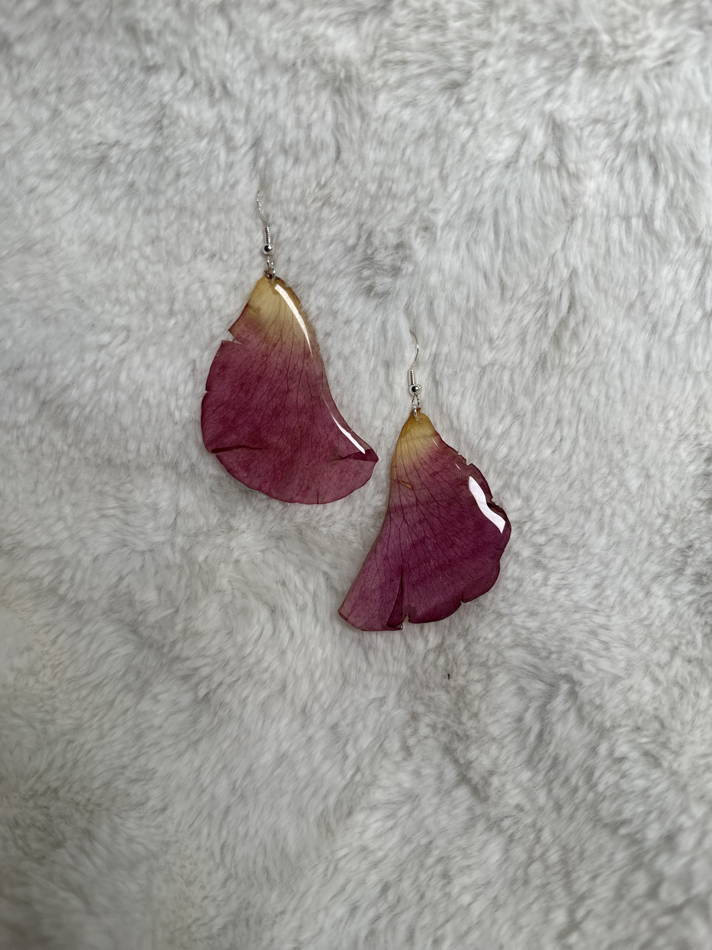 Rose Petal Statement Earrings