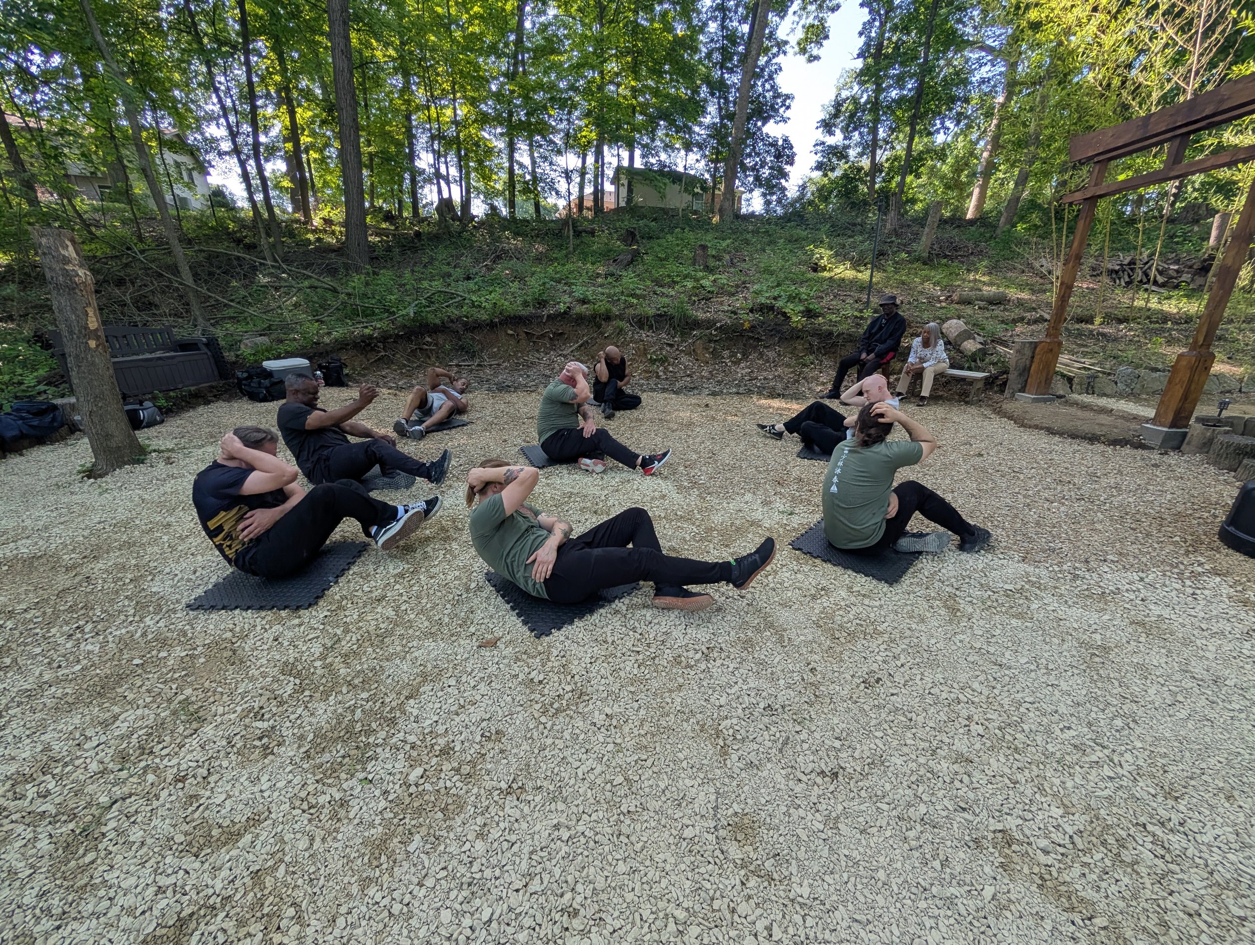 Special outdoor training for Black Sash Club in Shaoling Wing Chun Kung Fu