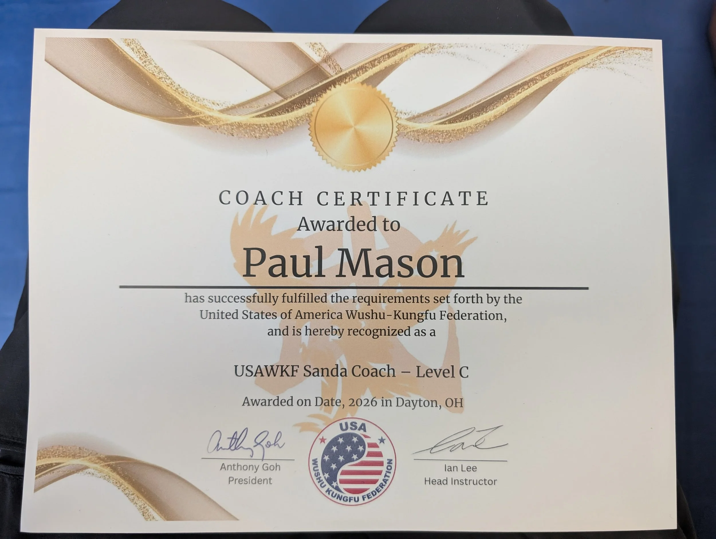 USAWKF Sanda Coach Certification