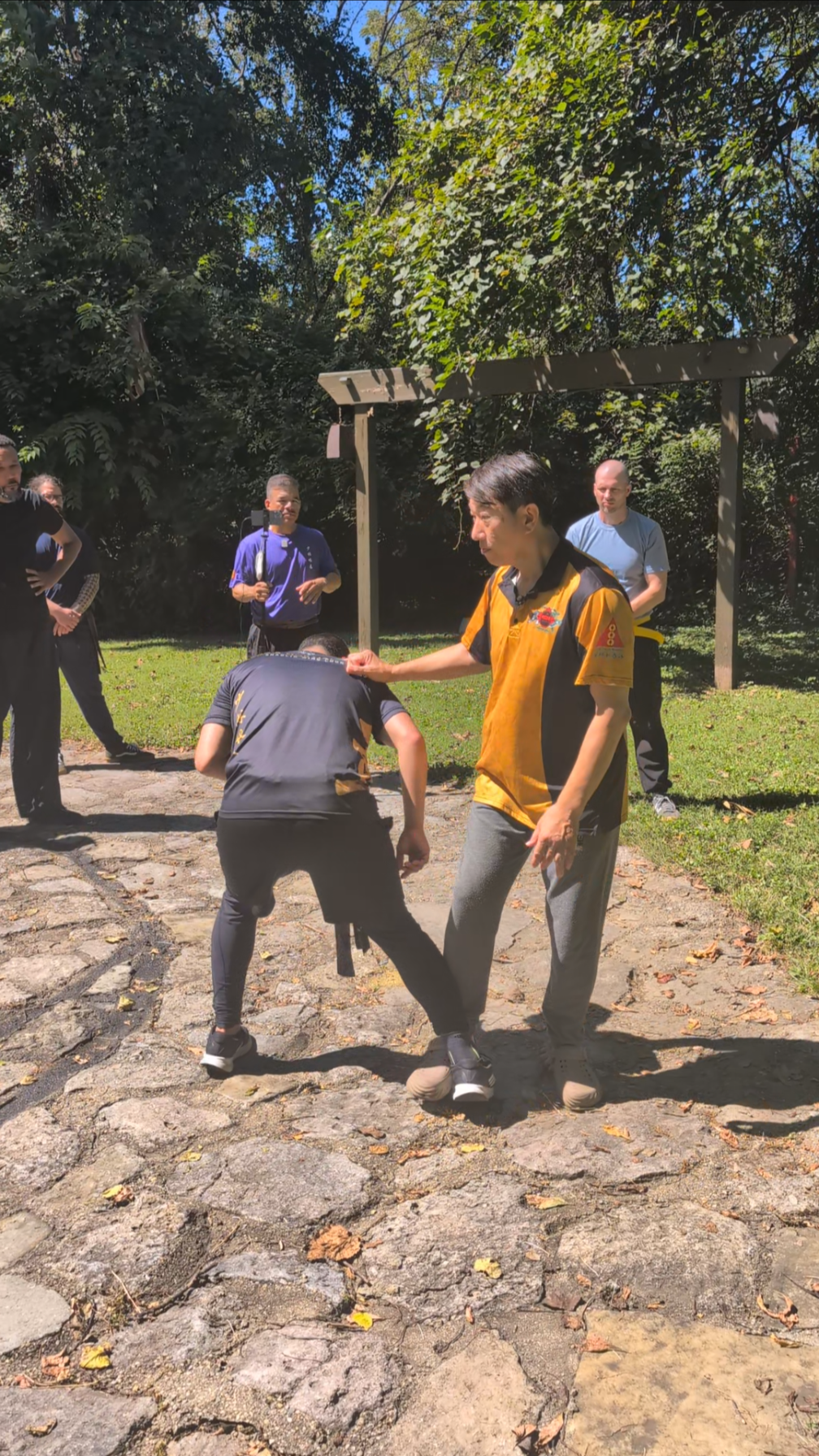 Grand Master Benny Meng demonstrating Wing Chun Chi Gerk
