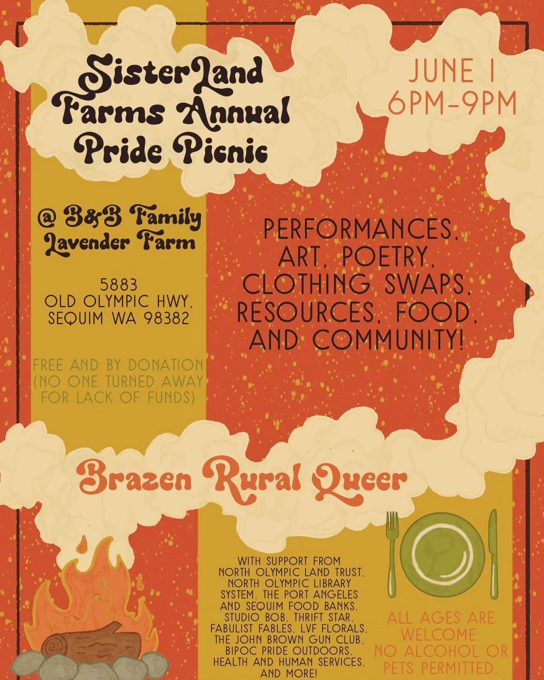 Have you ever wanted to watch an air-fairy and a sassy pirate fall in love?

 How about learn an original call and response sea shanty with an entire group of pride-folk? 

See there then ;)

@sisterlandfarms #pride2024