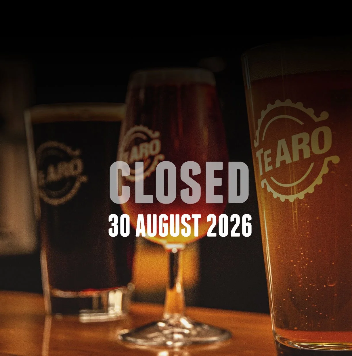 Te Aro Brewing | CLOSED 30 August 2026