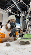 Making moulds for creating custom silicone prosthetics. Cinema Makeup School, LA (2021).