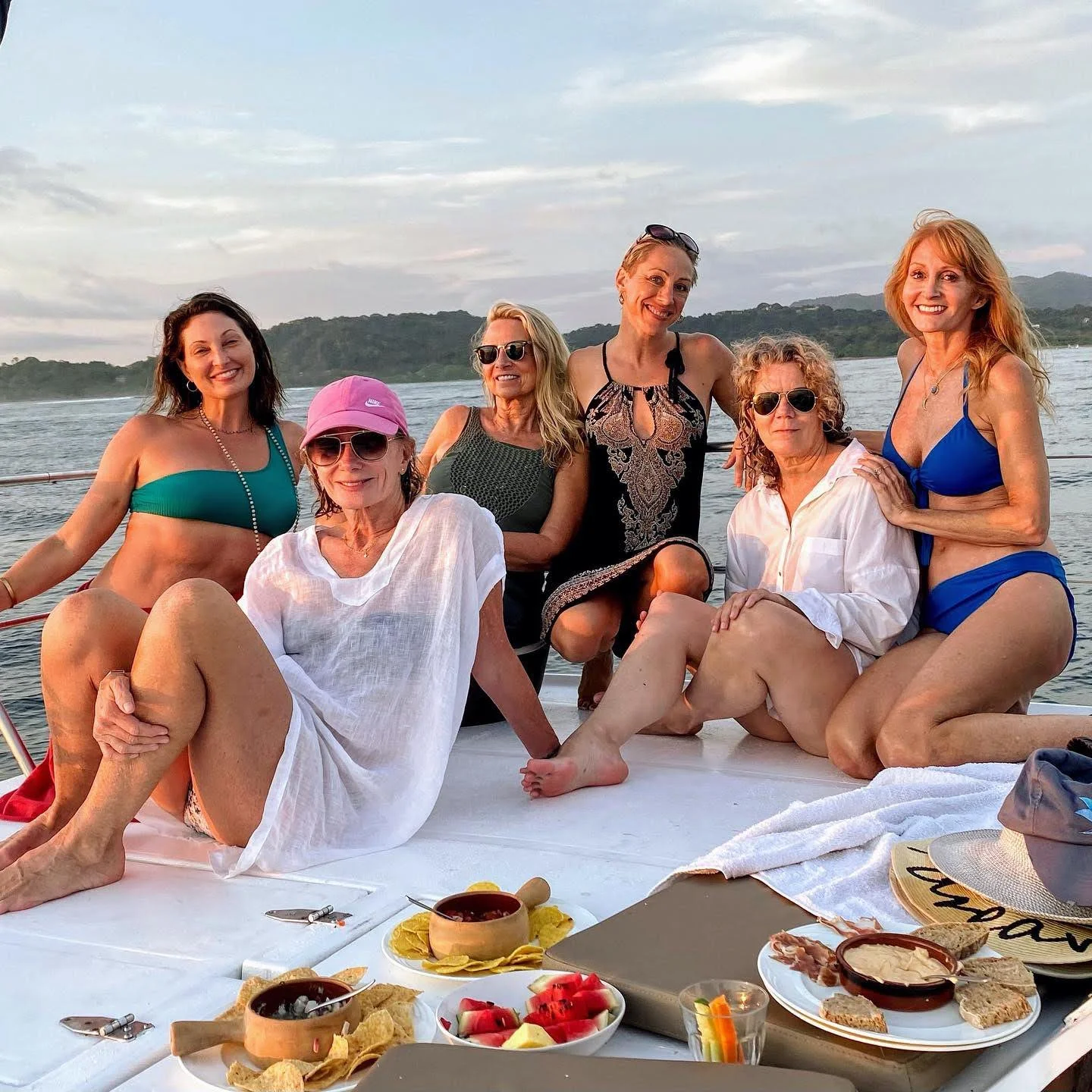 Catamaran off of the Pacific Coast of Guanacaste and Santa Cruz, Costa Rica as part of Santosha Retreats first retreat in Costa Rica