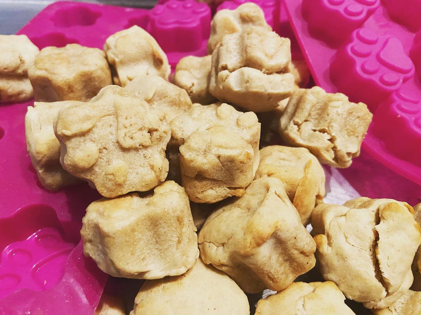 So, here&rsquo;s the thing. We love the doggos, pupper, and lil stinky pals. We decided to share some of the comfort with our fur babies. 

Check this out. Peanut butter paw prints! Our taste testers Penny (pit bull) and kaiju( yorkie) will report ba