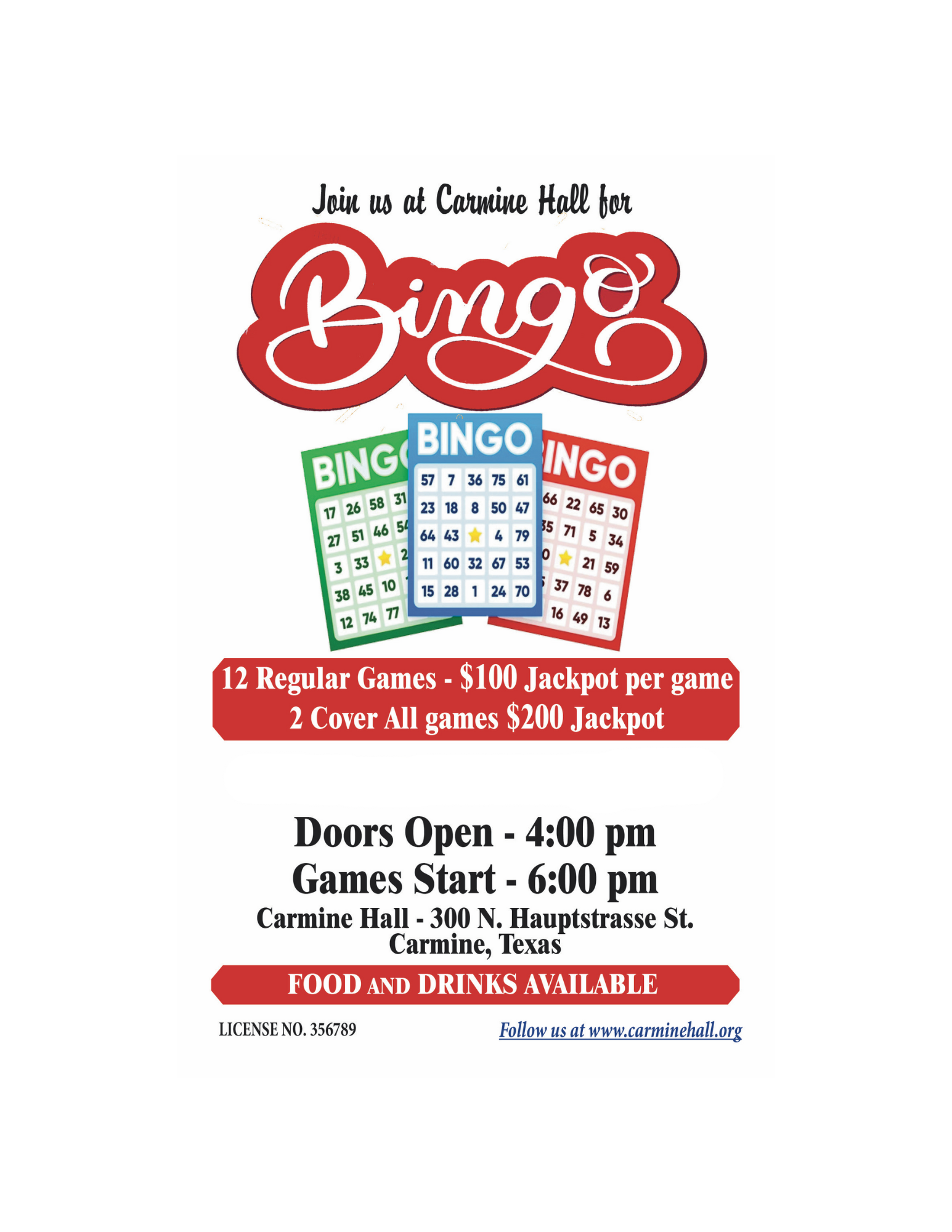 BINGO at Carmine HAll
