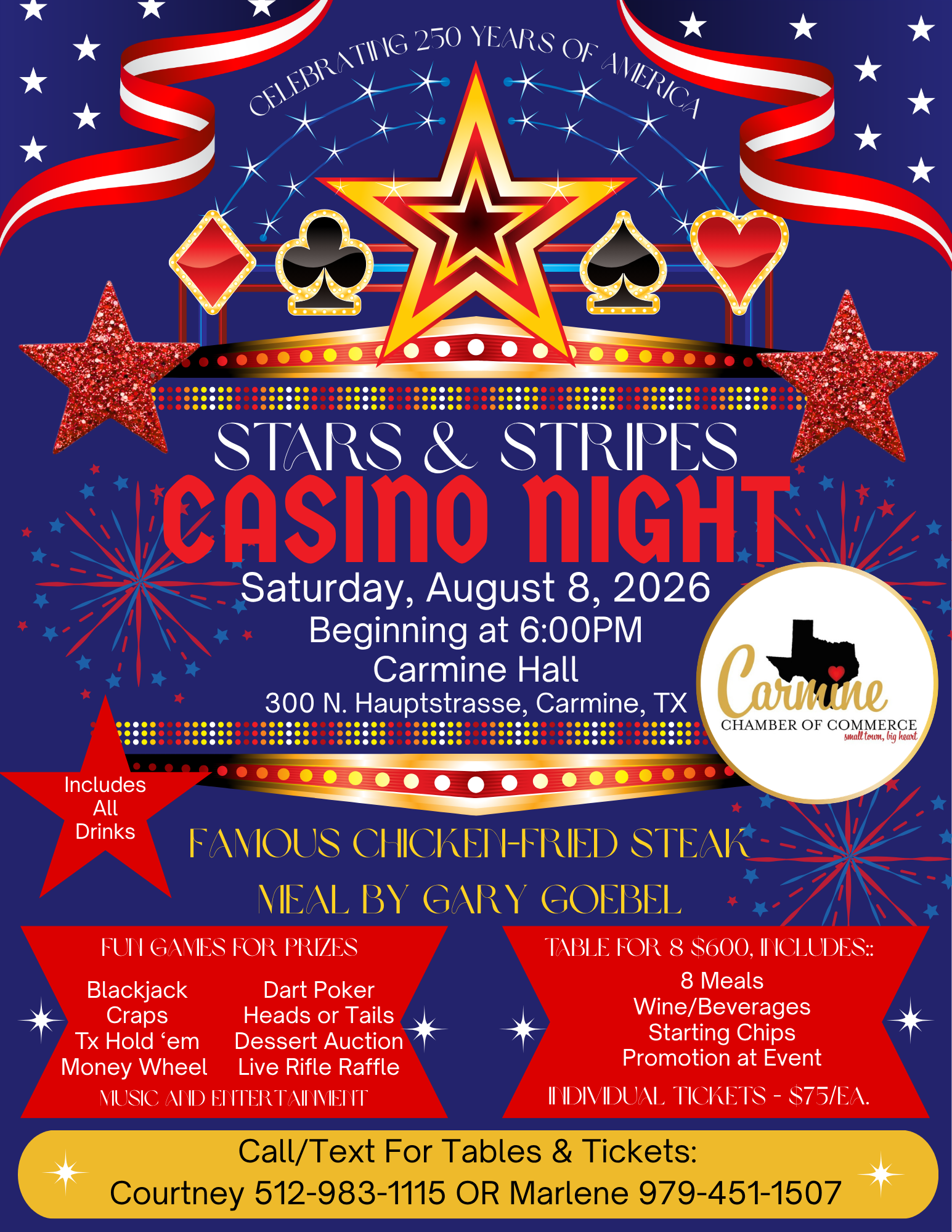 Stars &amp; Stripes Casino Night