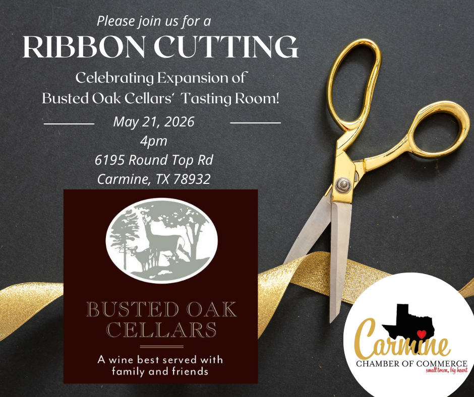 Ribbon Cutting - Busted Oak Cellars Tasting Room Expansion