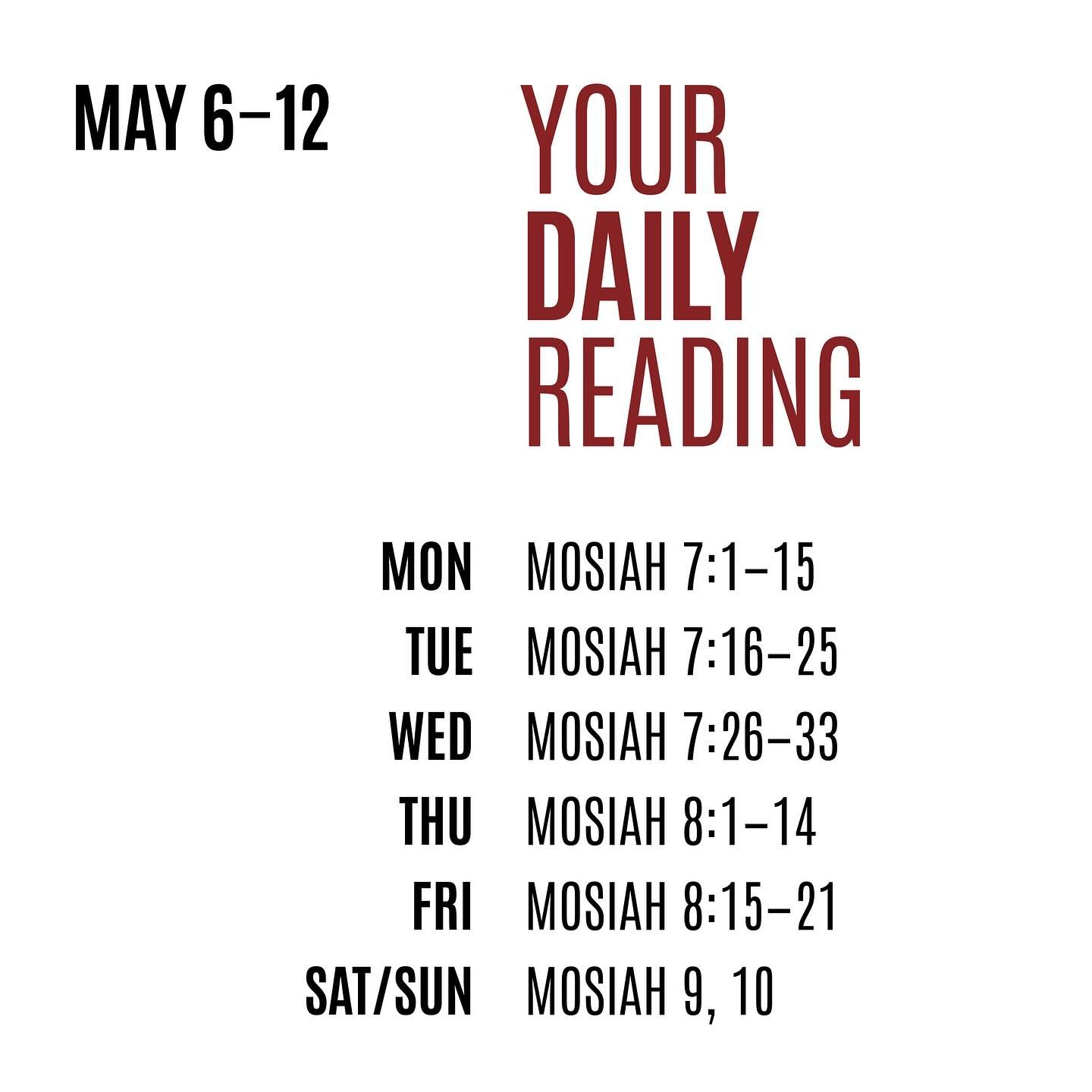 This week in Come, Follow Me we will be studying Mosiah 7-10 in the Book of Mormon.

 
Here are the segments you can look forward to:

SEGMENT ONE: THE PRICE OF RESCUE

SEGMENT TWO: THAT SAME GOD

SEGMENT THREE: HIS WILL AND PLEASURE

SEGMENT FOUR: D