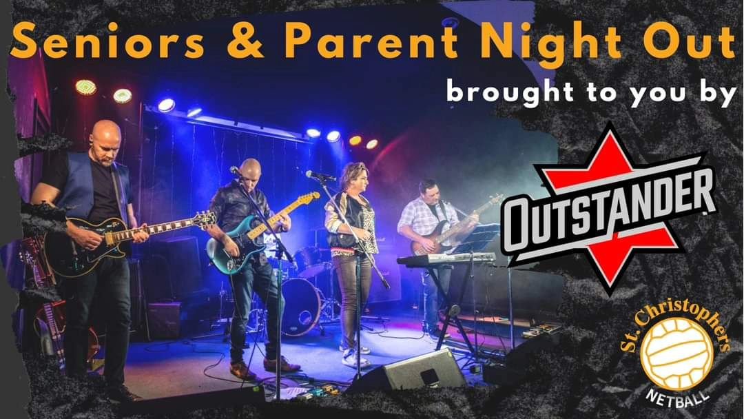 Join us for a night of fun. Raffles and music!

Outstander headlining our Seniors &amp; Parents Night Out! 

Tickets available at the courts today - $20 per ticket or $30 for two 🎟
