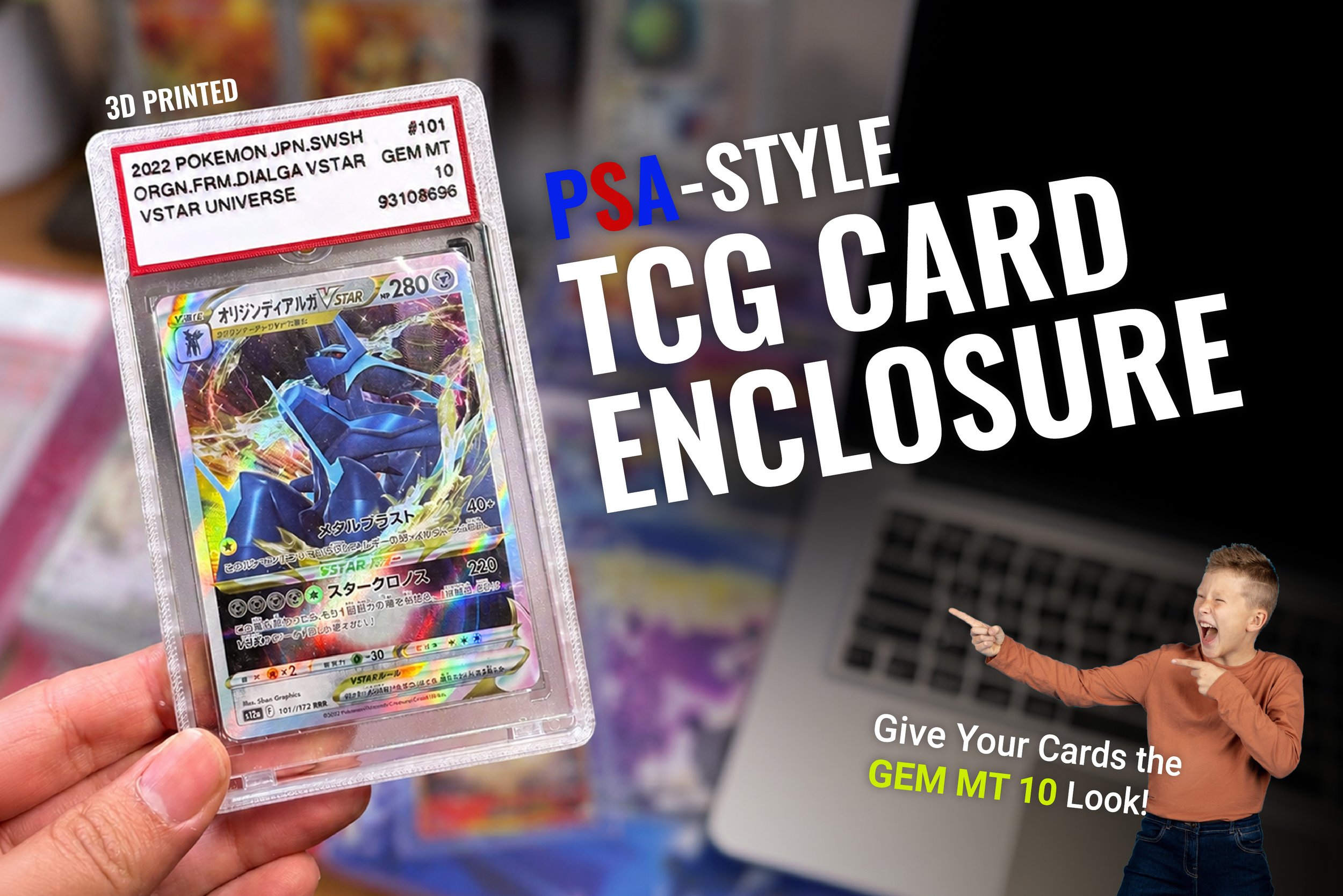 PSA-Style TCG Card Enclosure