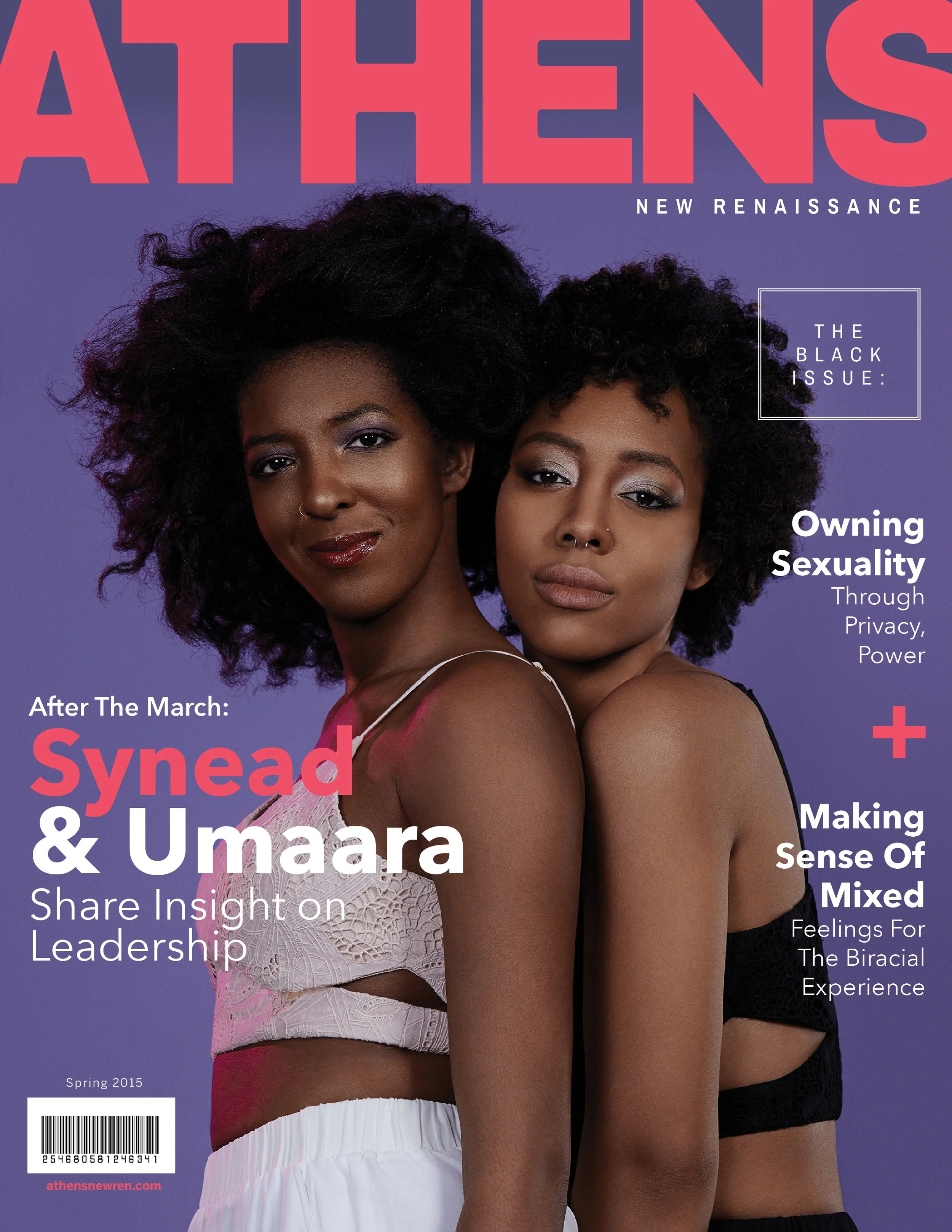 Synead and Umaara of Millions March for Athens New Renaissance Magazine by Ruby Bird Studio